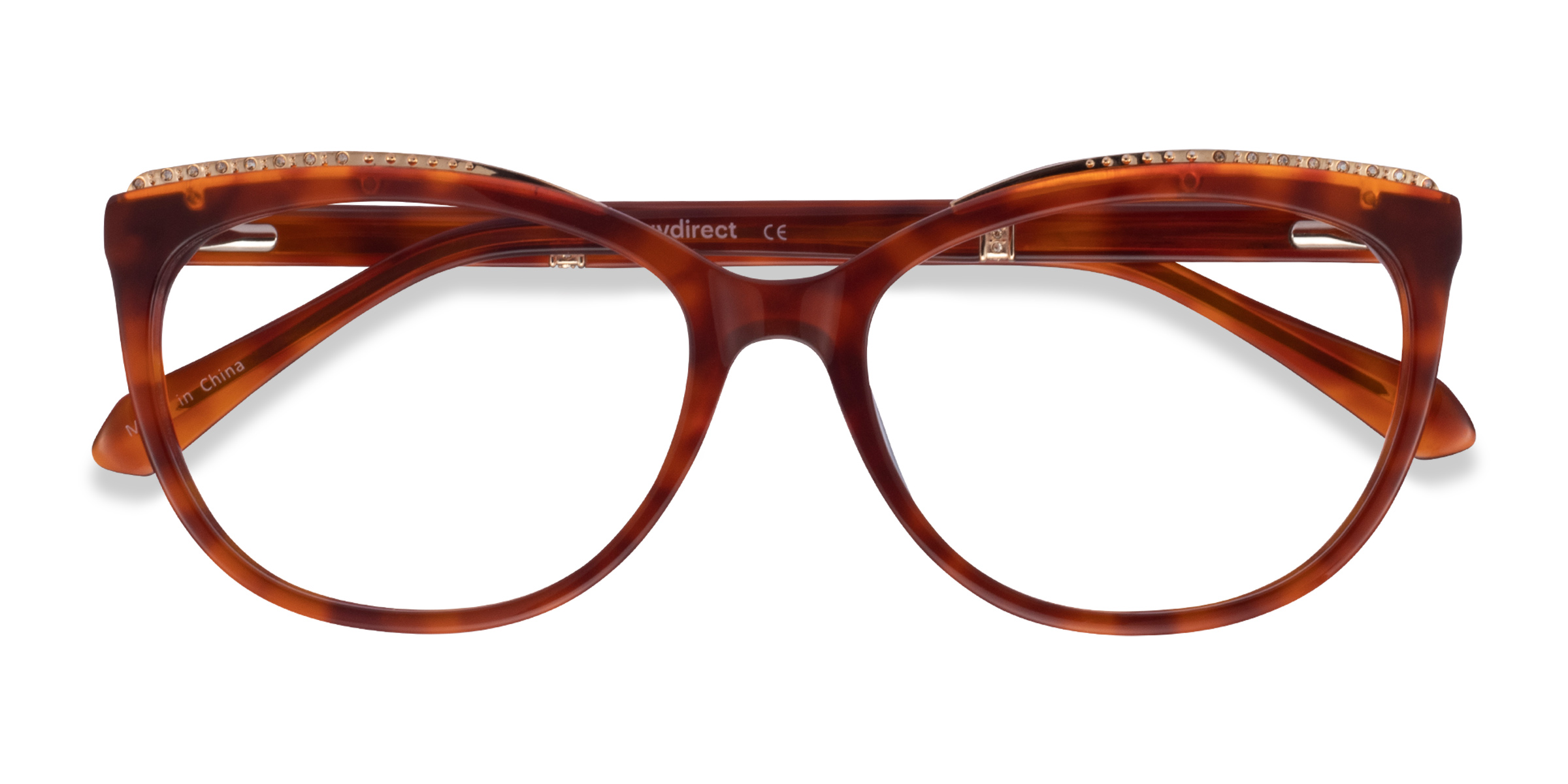 Tortoise Brilliance - Metal Eyeglasses