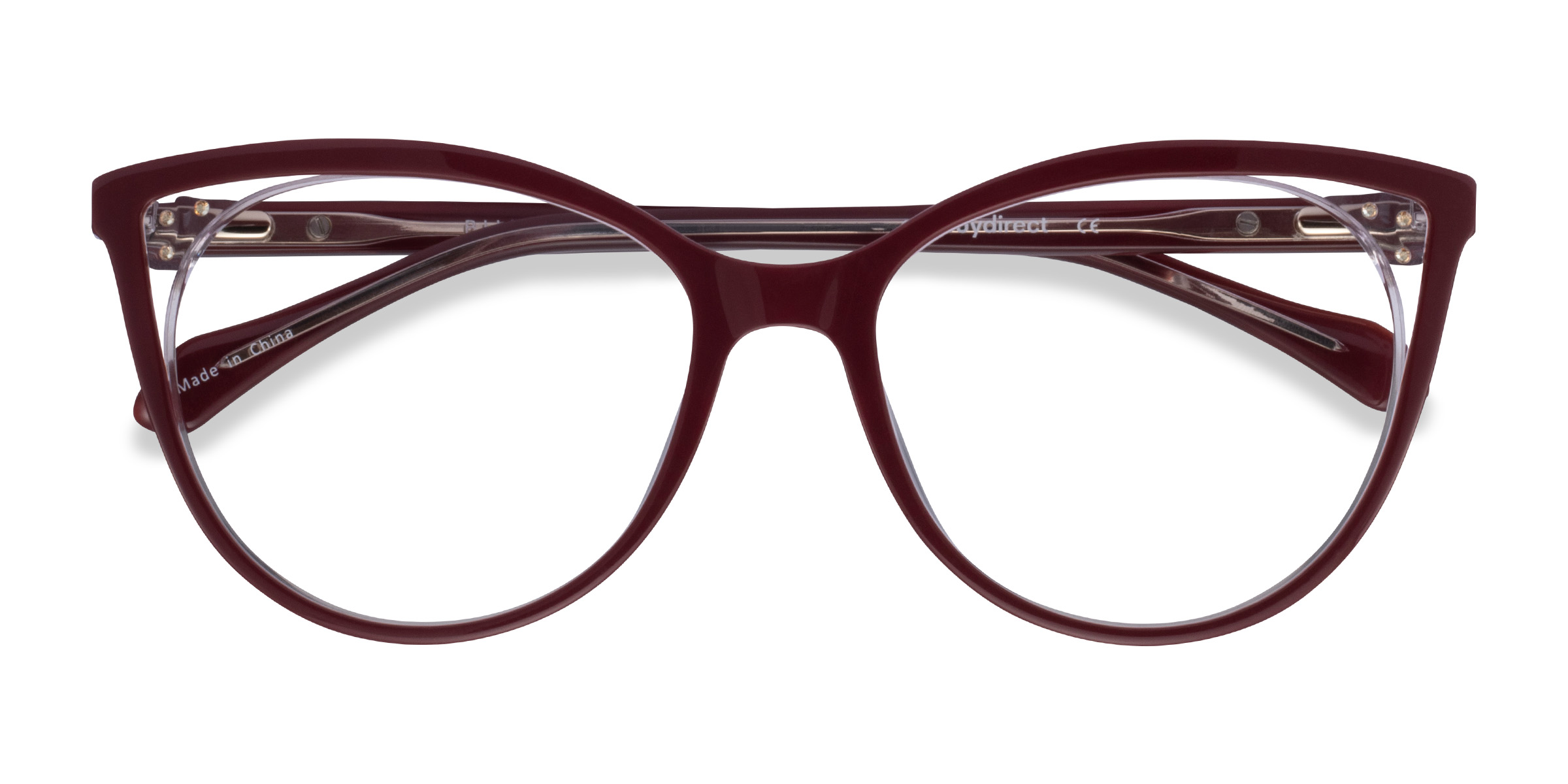 Burgundy Bijou - Acetate Eyeglasses