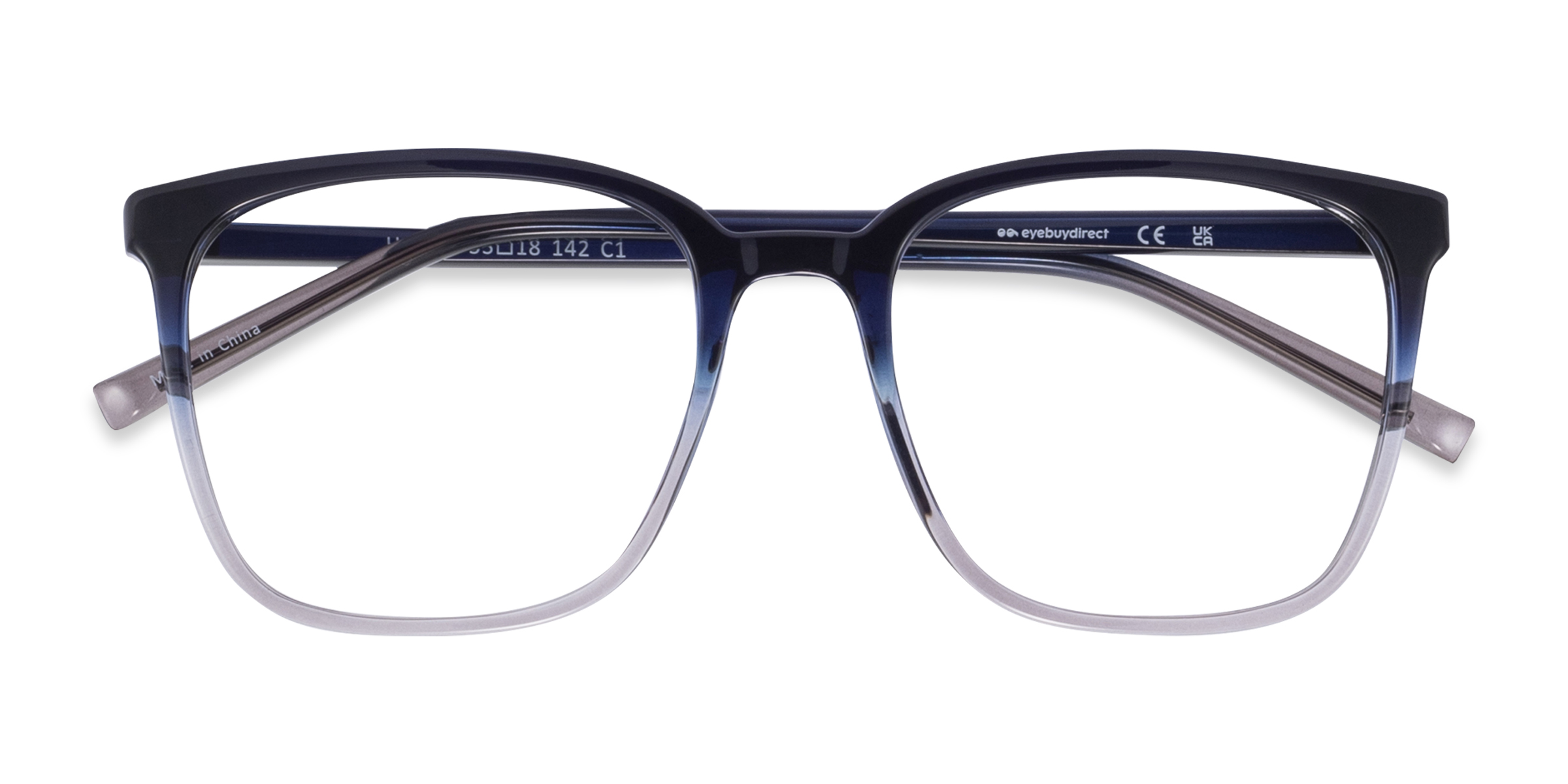 Gradient Blue House -  Plastic Eyeglasses