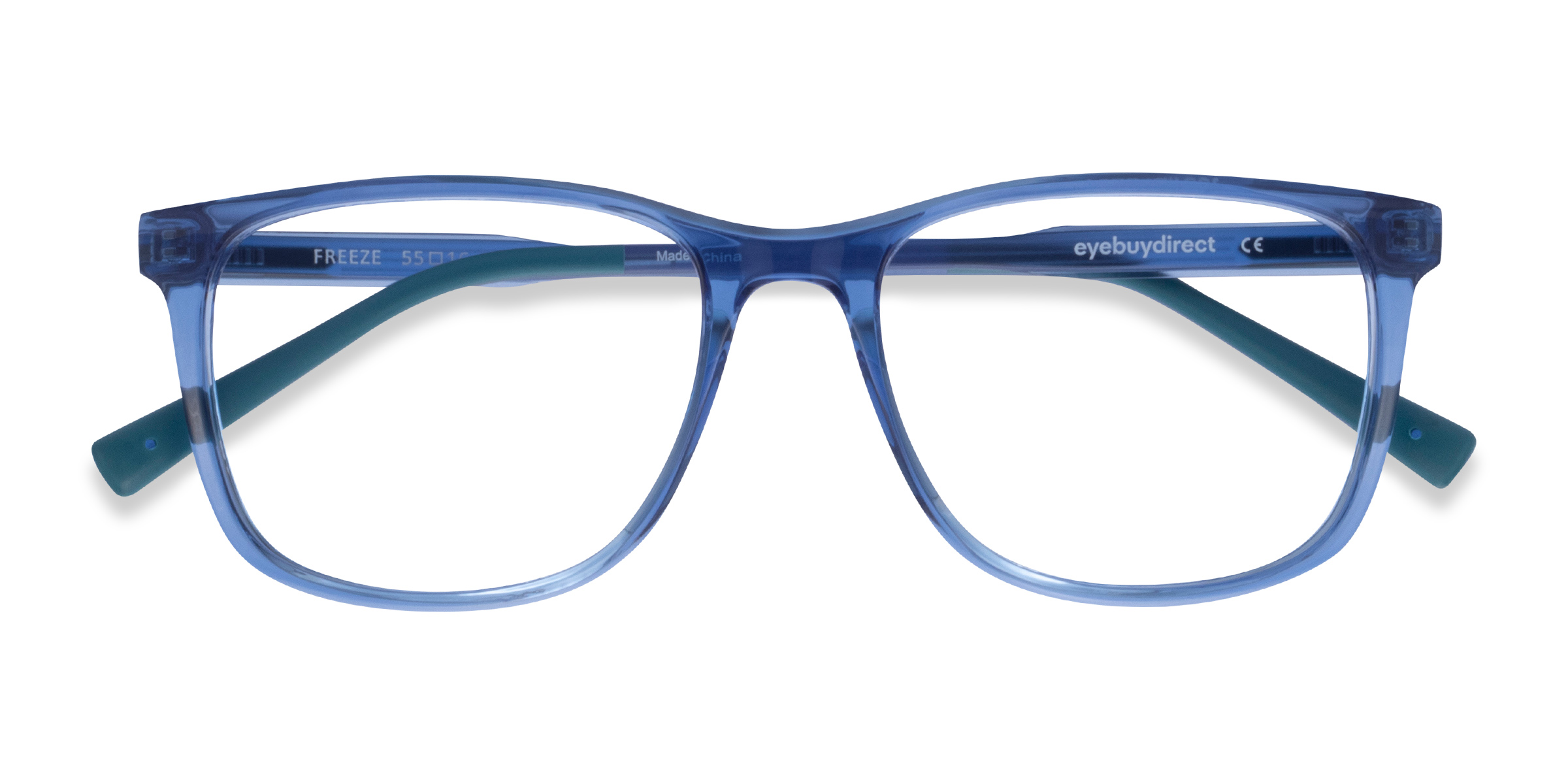 Clear Blue Freeze - Plastic Eyeglasses