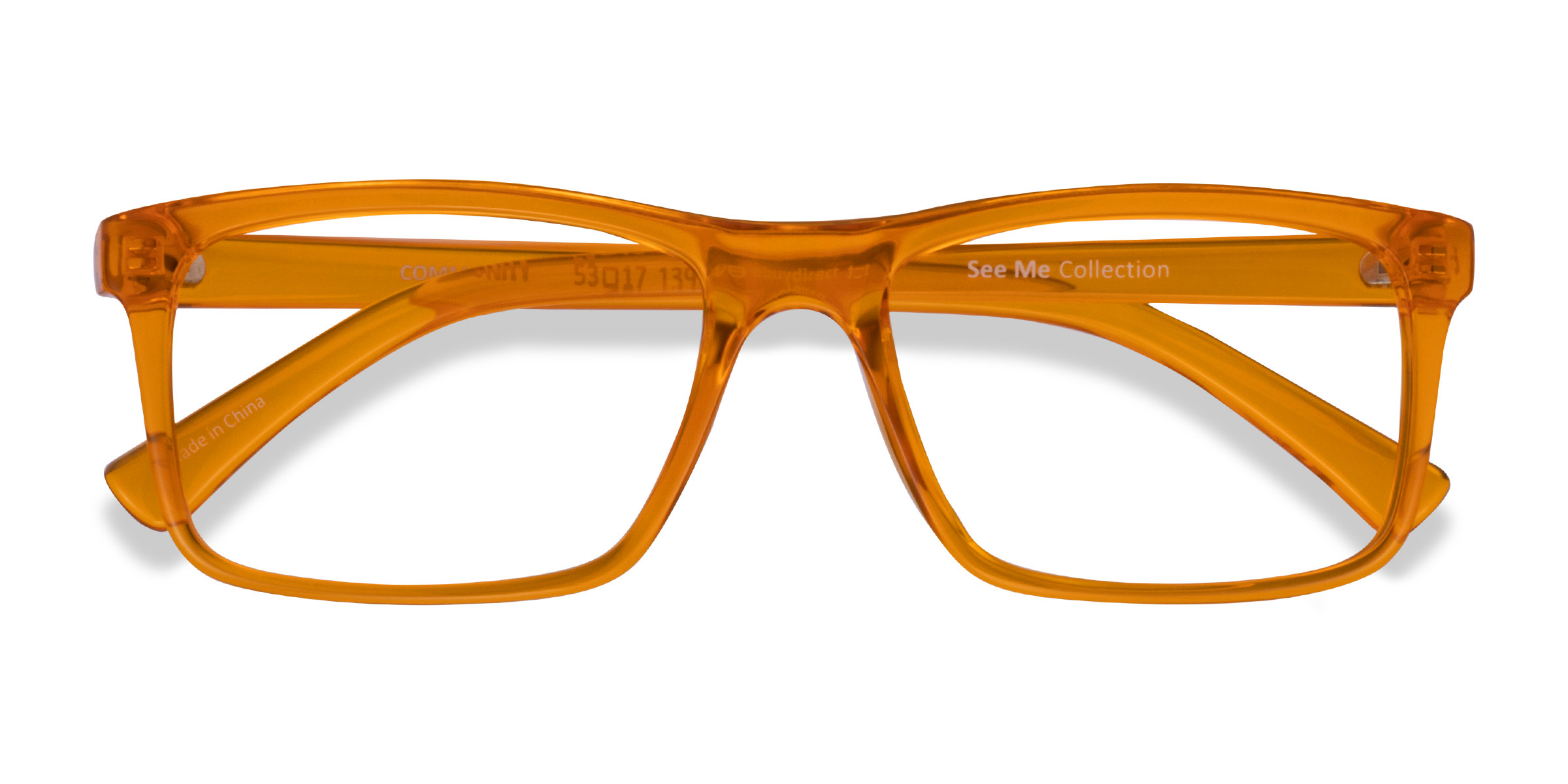 Clear Orange Community - Plastique Lunettes de vue