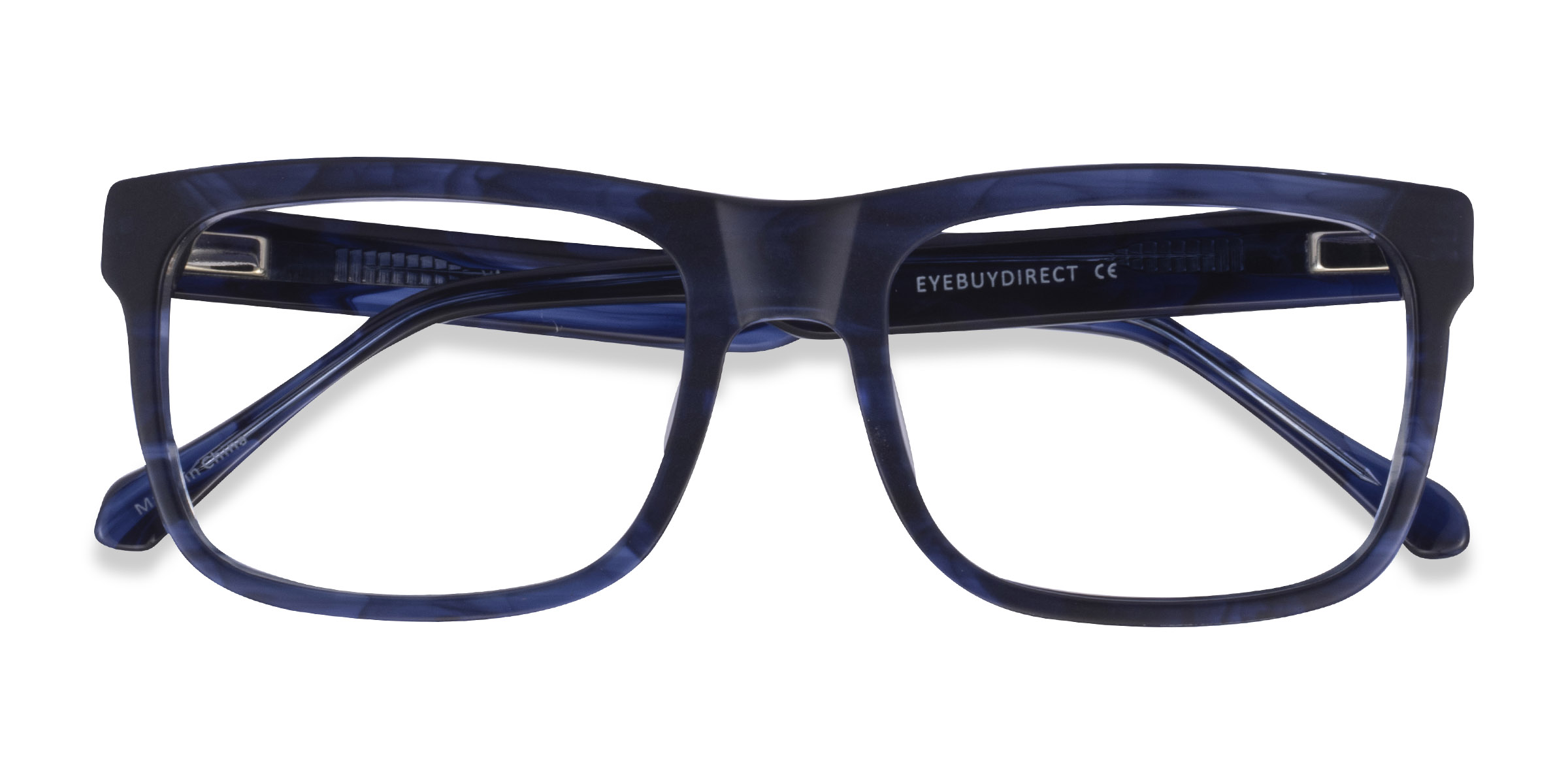 Matte Blue Striped Ylem - Acetate Eyeglasses