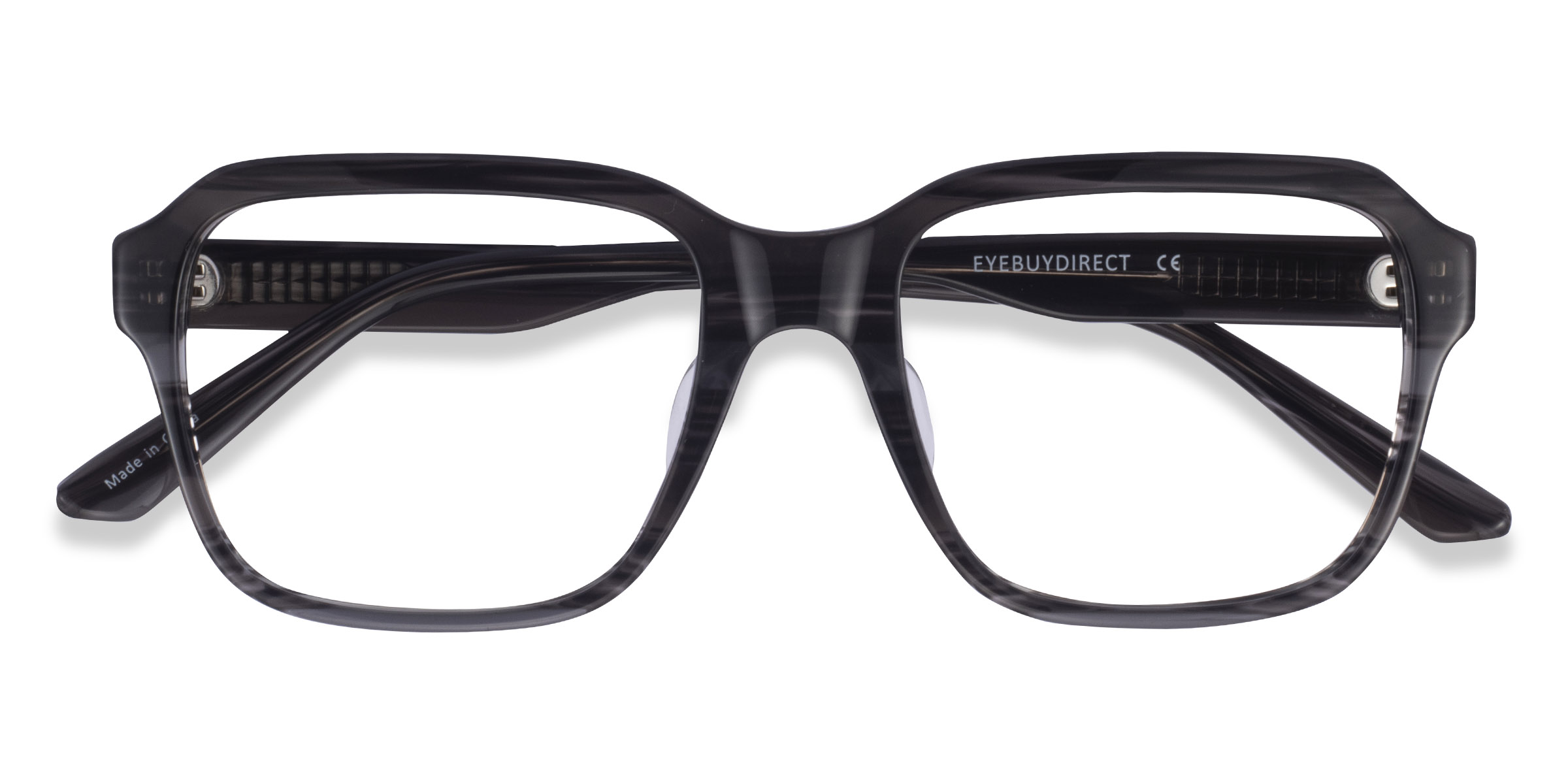 Striped Gray Neat - Acetate Eyeglasses