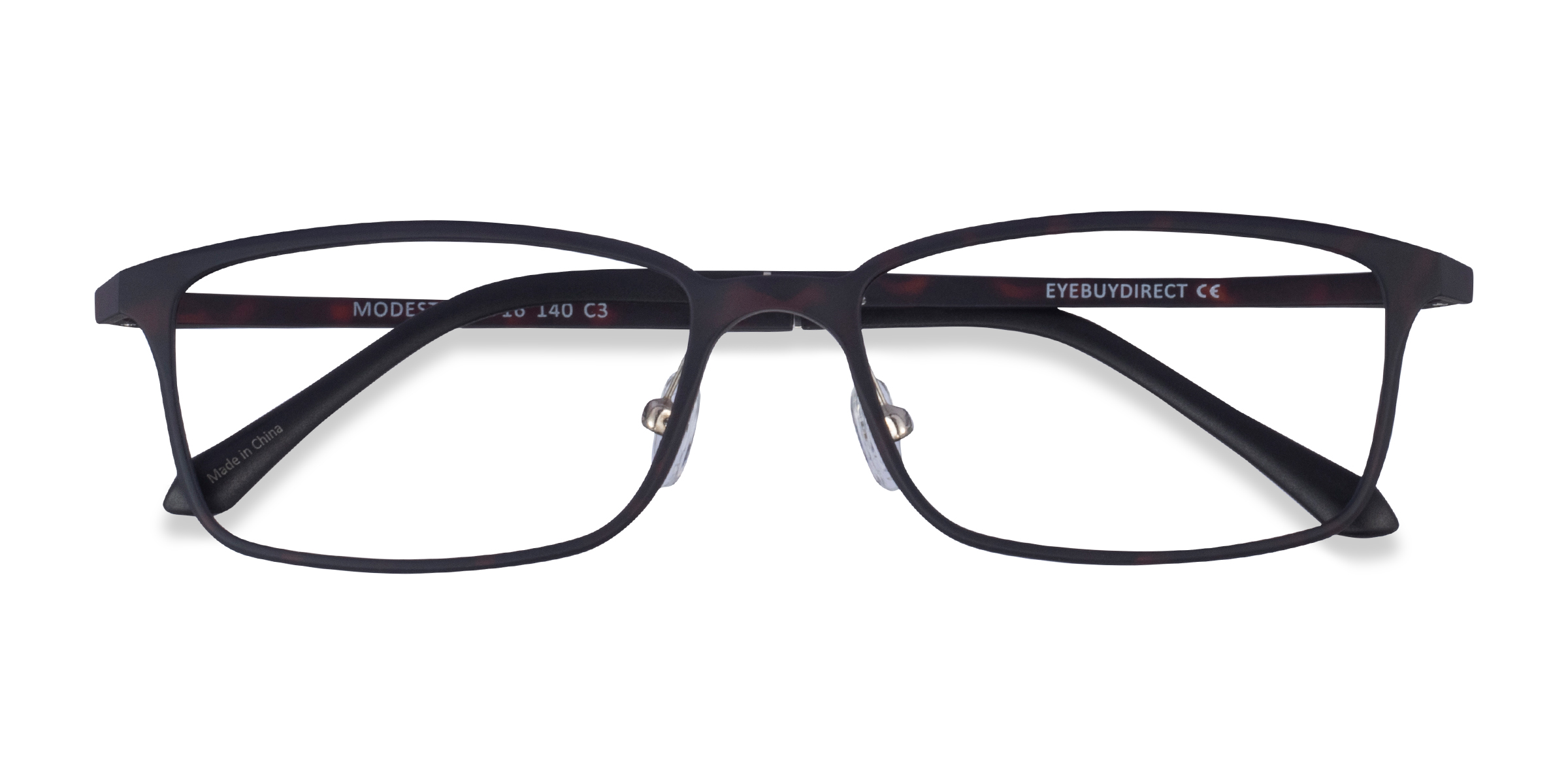 Matte Tortoise Modest - Plastic Eyeglasses