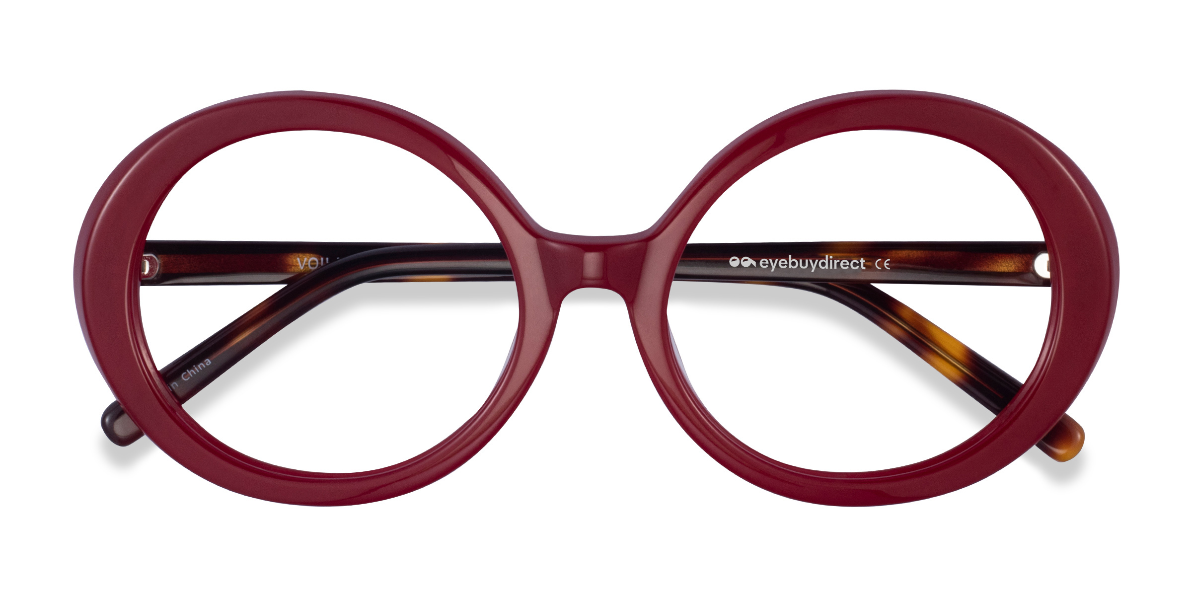 Burgundy Tortoise Voila - Acétate Lunettes de vue