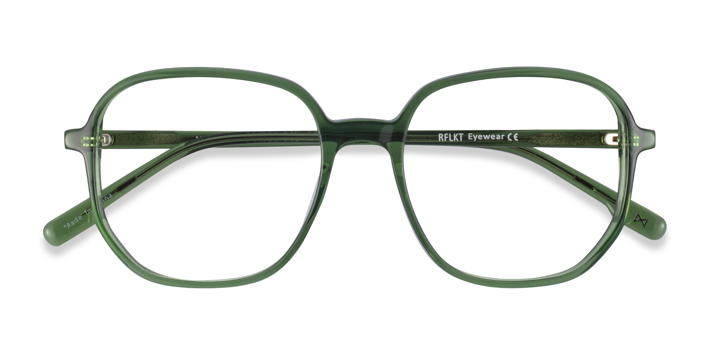 Clear Green Natural -  Alternative-materials Eyeglasses