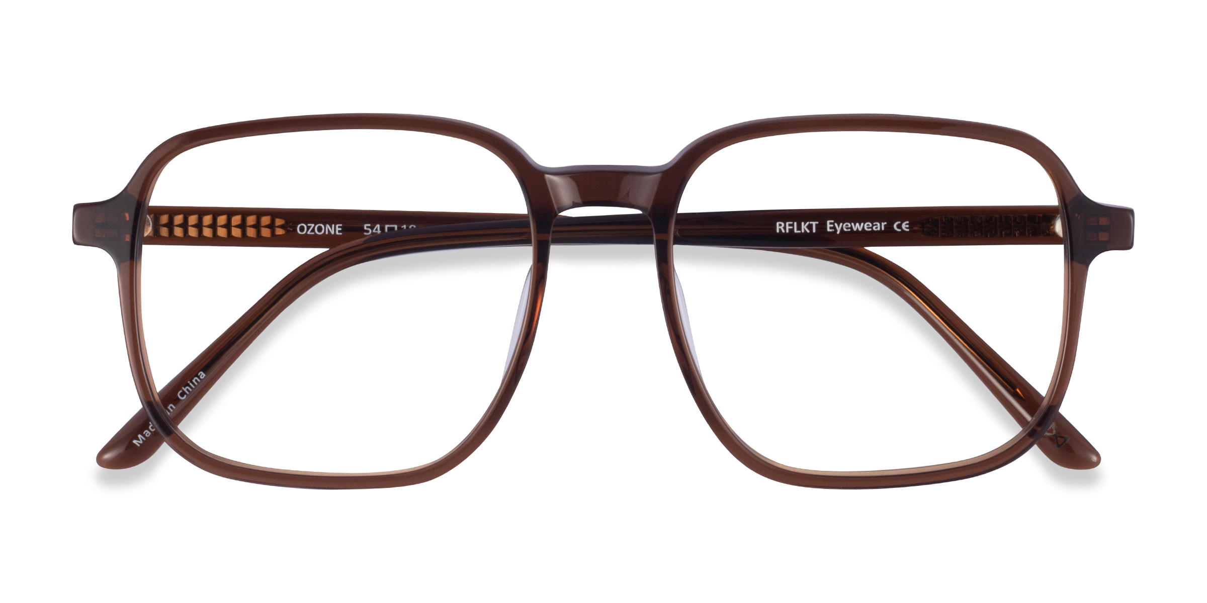 Clear Brown Ozone - Alternative-materials Eyeglasses