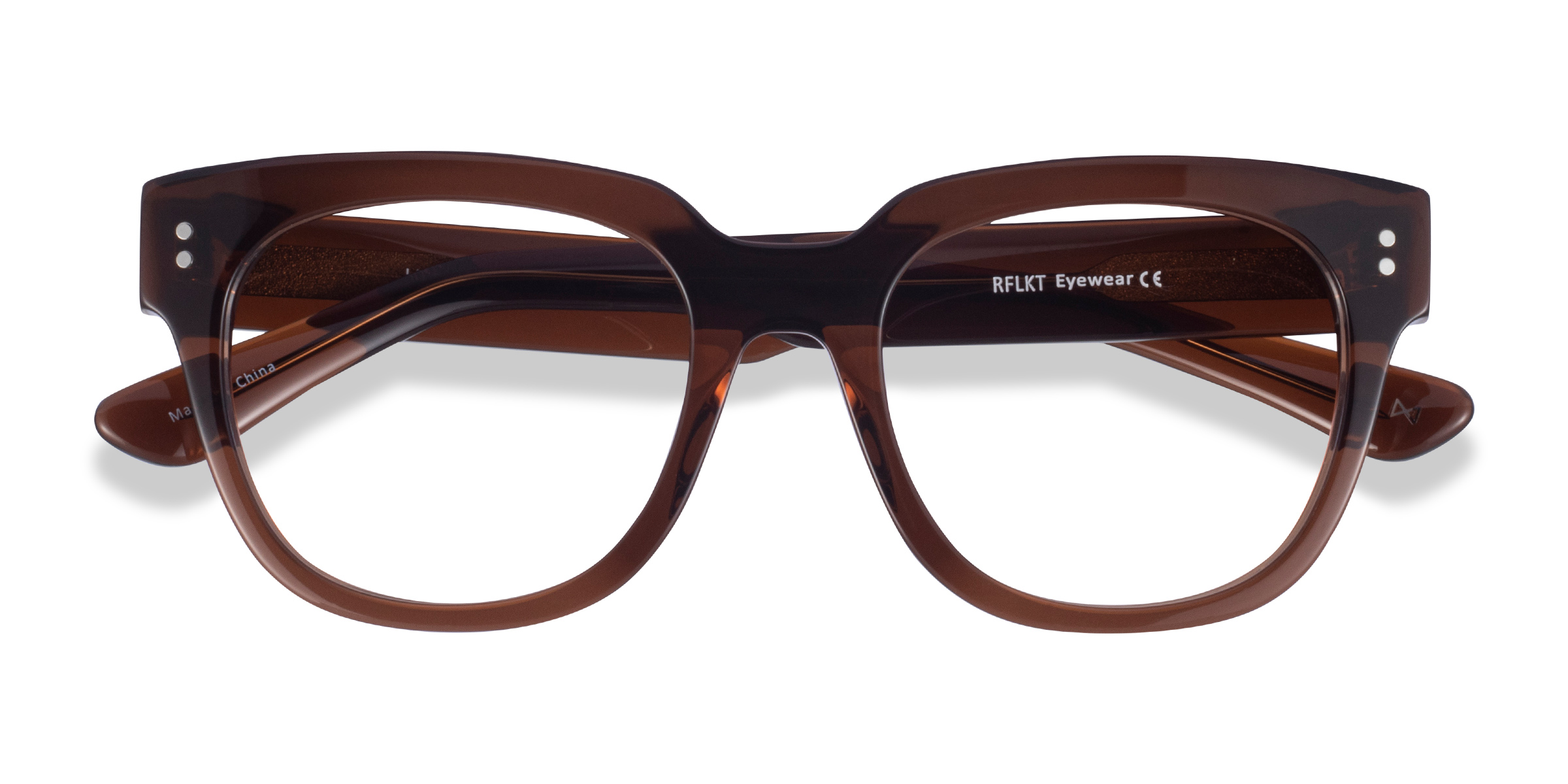 Clear Brown Life - Alternative-materials Eyeglasses