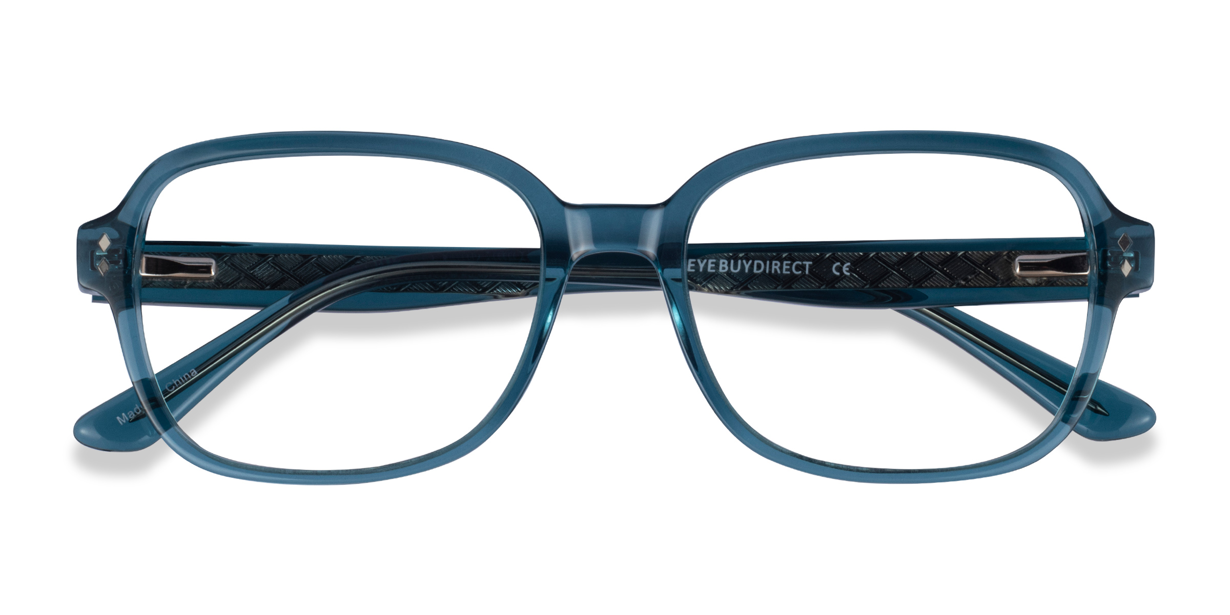 Clear Blue Patina - Acetate Eyeglasses
