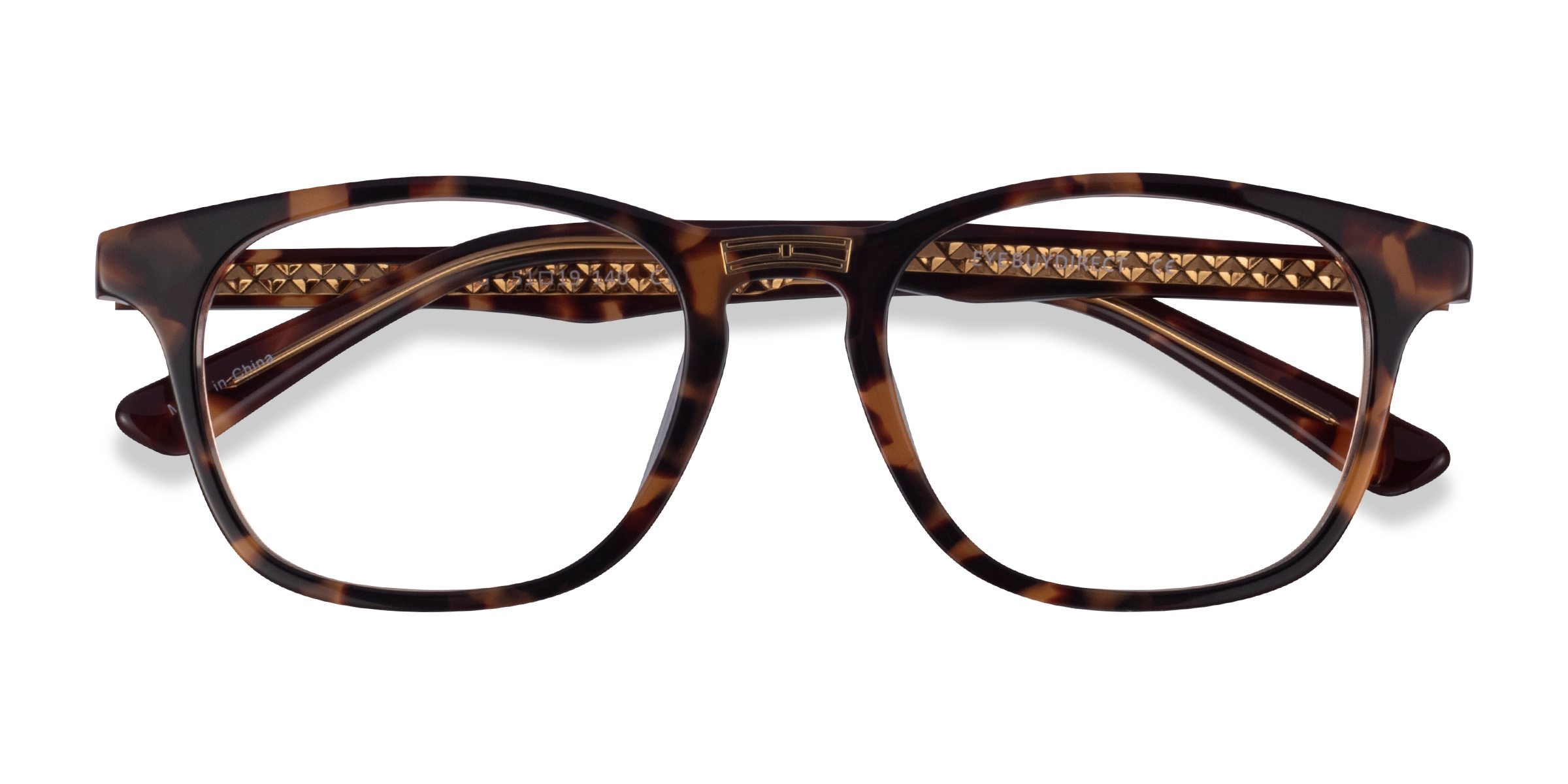 Tortoise Gold Casting - Acétate Lunettes de vue