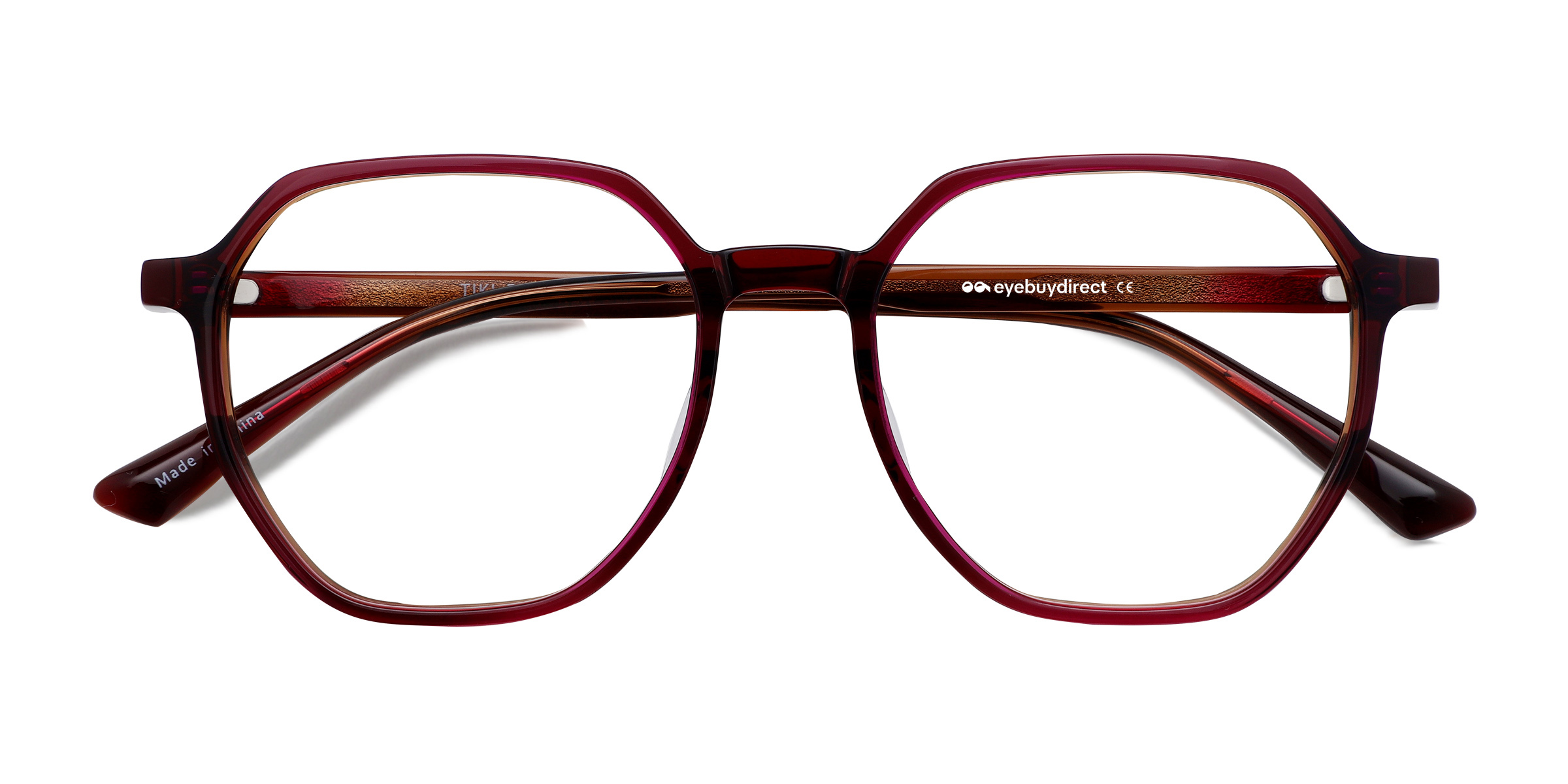 Brown Pink Tiki - Acétate Lunettes de vue
