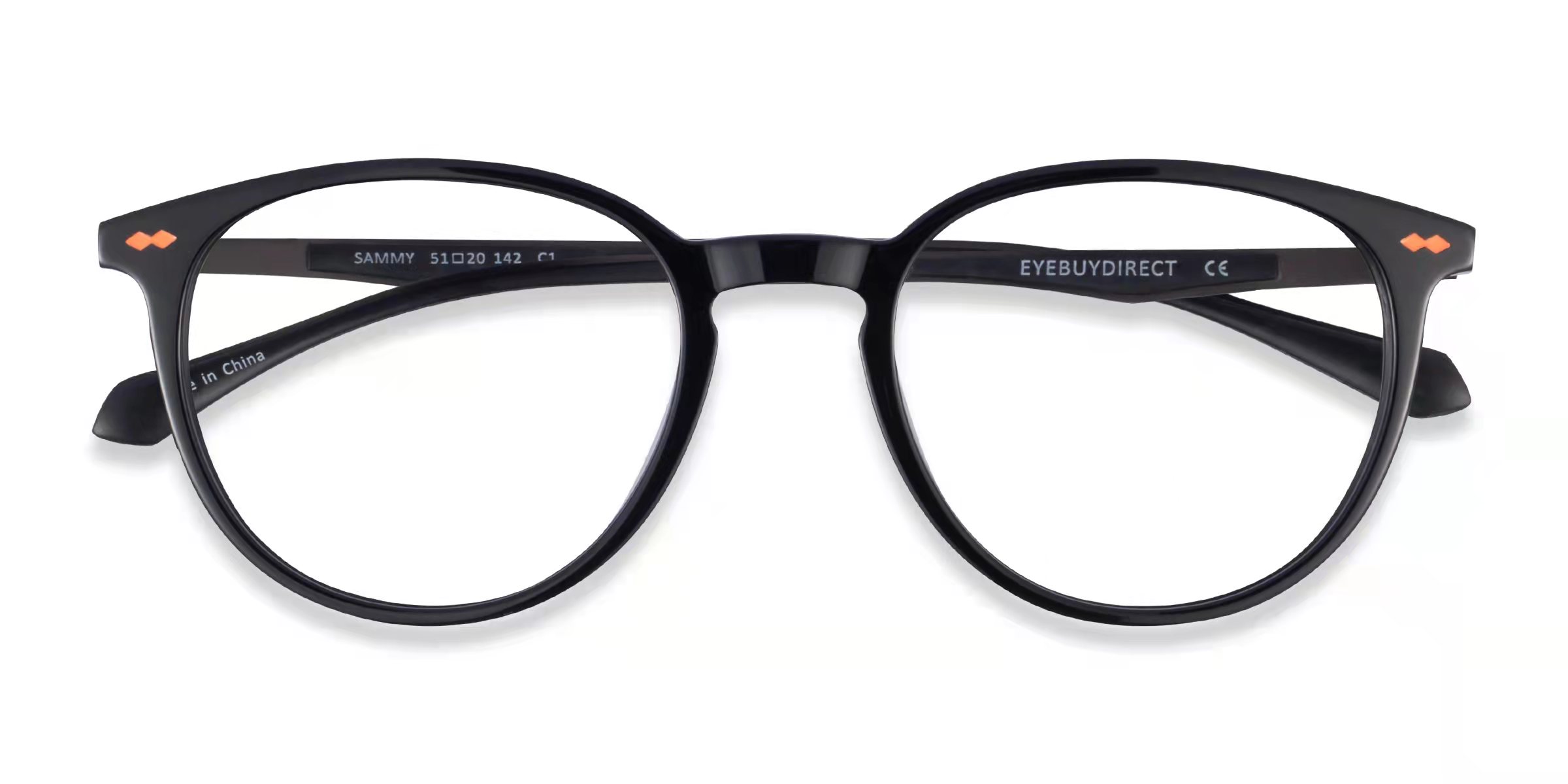 Noir Sammy -  Métal Lunettes de vue
