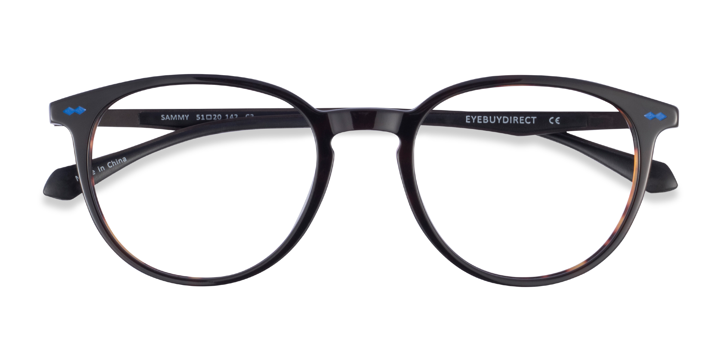 Tortoise Black Sammy - Metal Eyeglasses