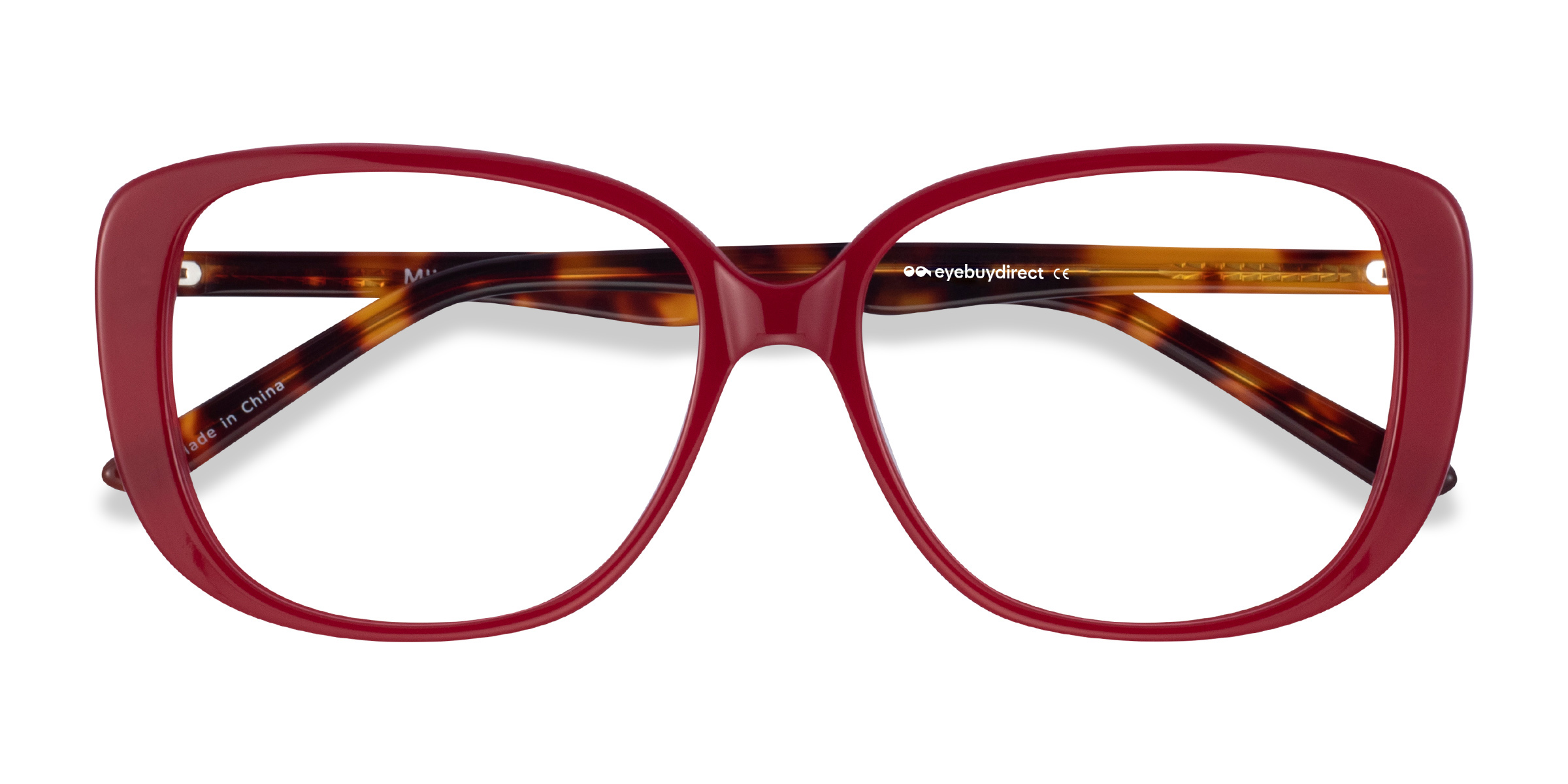 Burgundy Tortoise Mileva - Acetate Eyeglasses