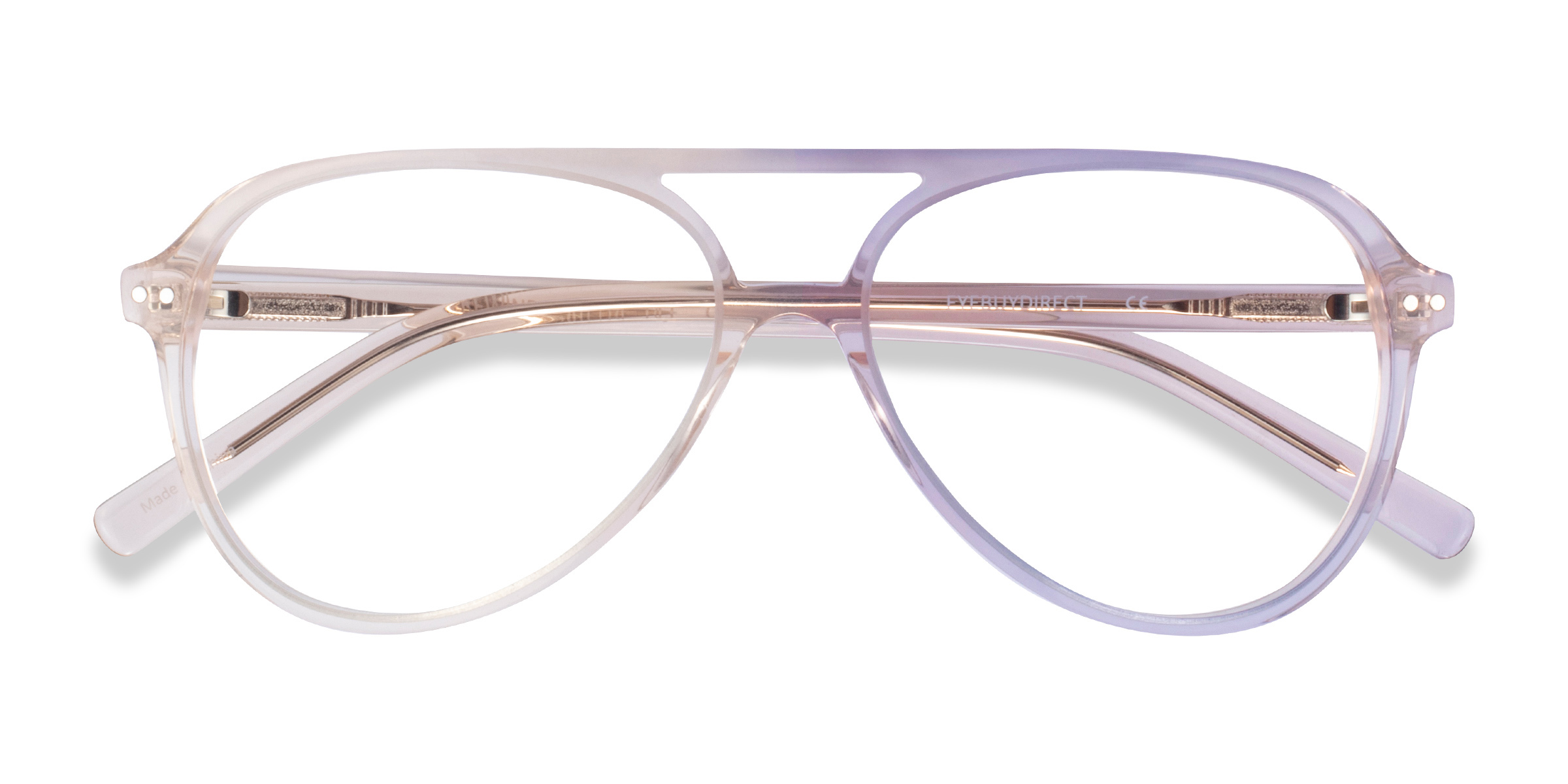 Clear Brown Rewind - Acetate Eyeglasses