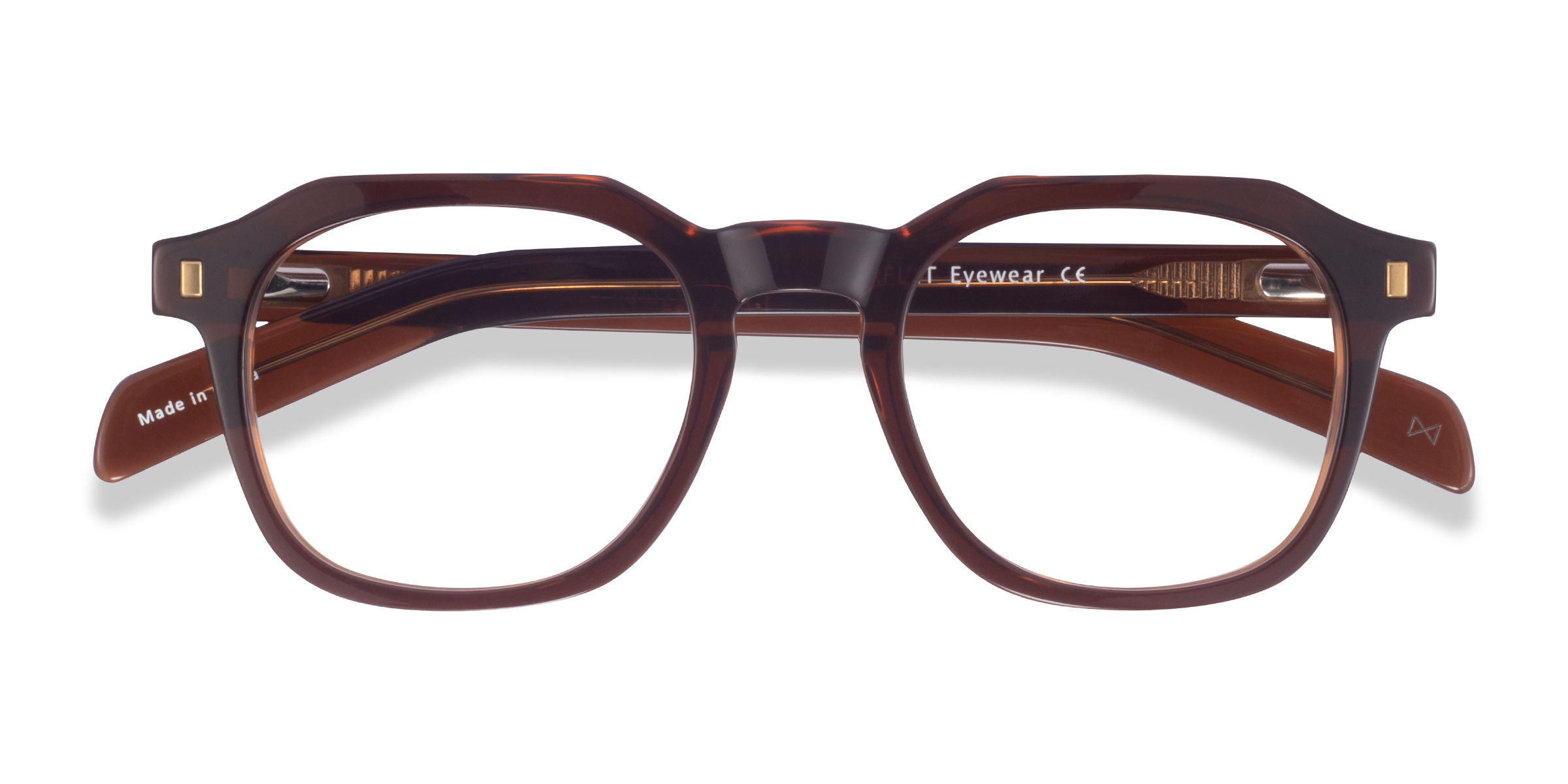Clear Brown Apricus - Alternative-materials Lunettes de vue