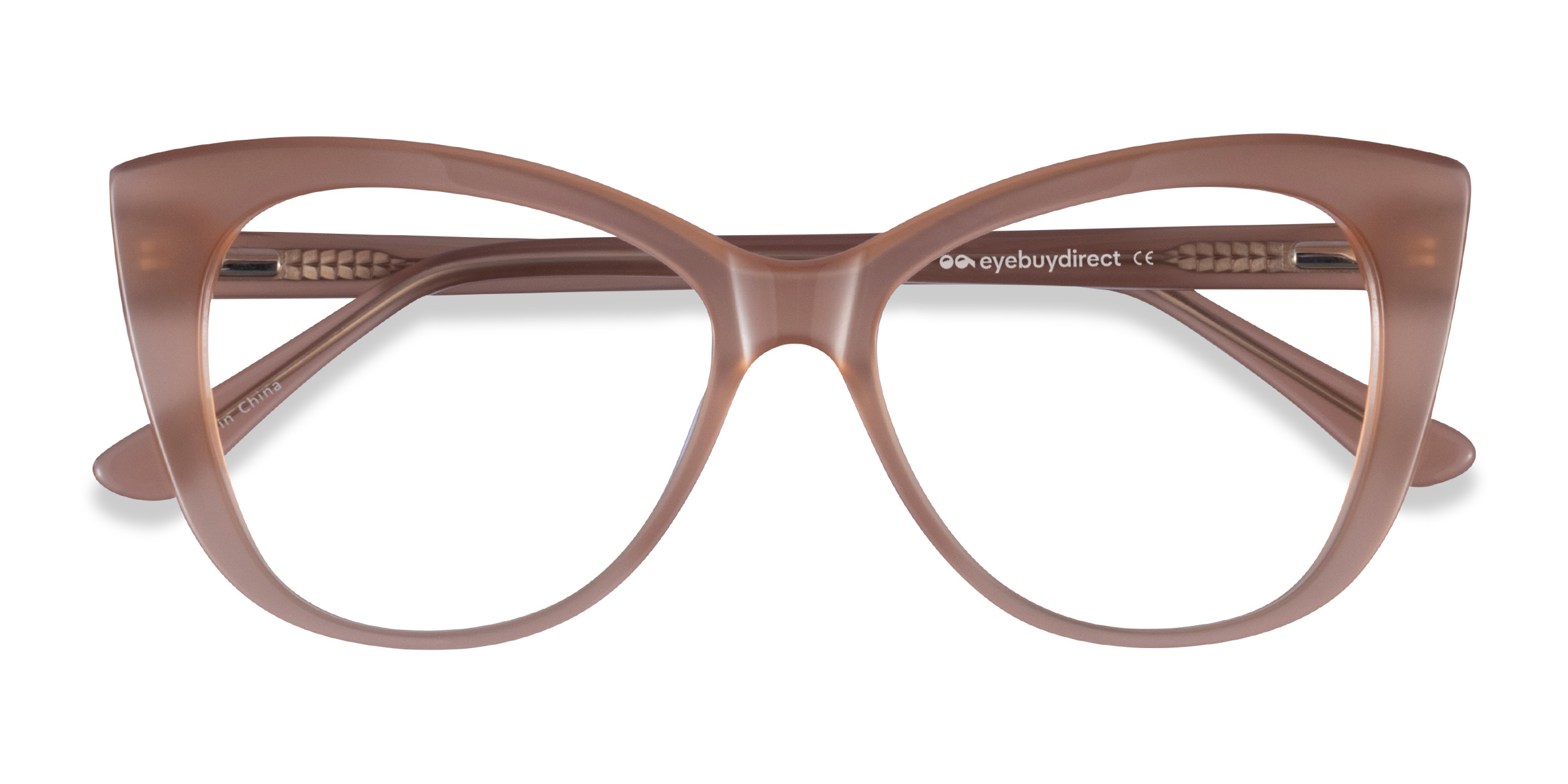 Clear Brown Jenna - Acetate Eyeglasses