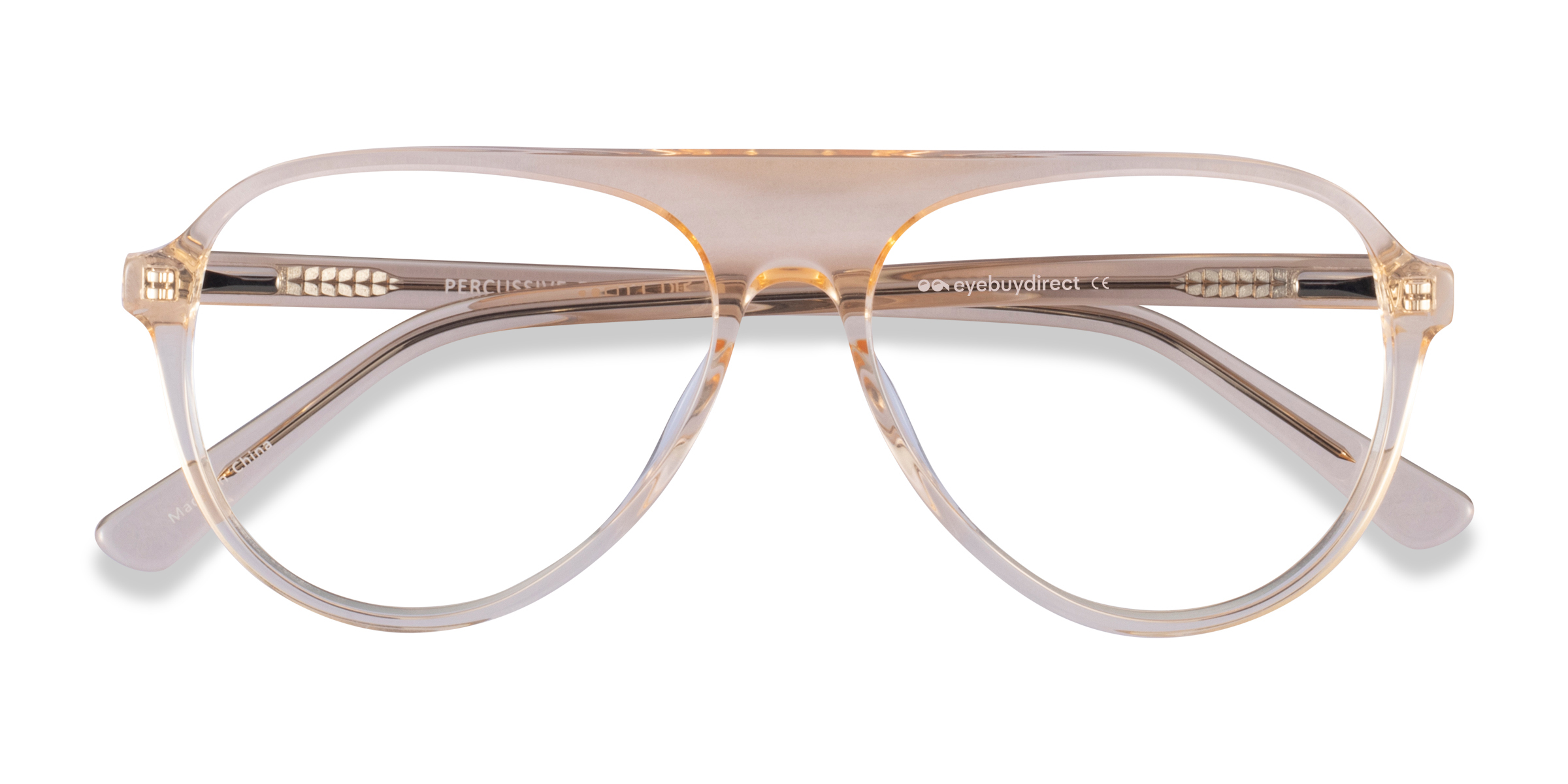 Clear Yellow Percussive - Acetate Eyeglasses