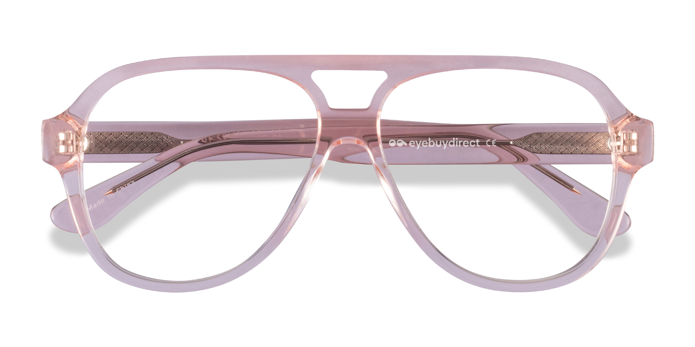 Clear Pink Iggy - Acetate Eyeglasses