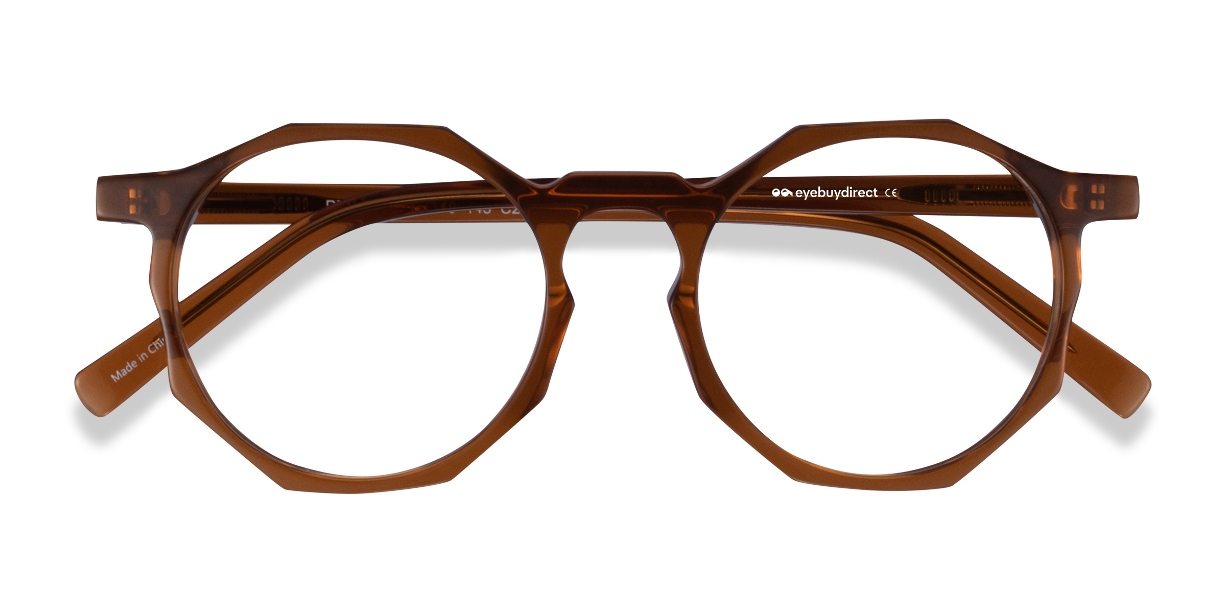 Clear Brown Primula - Acetate Eyeglasses