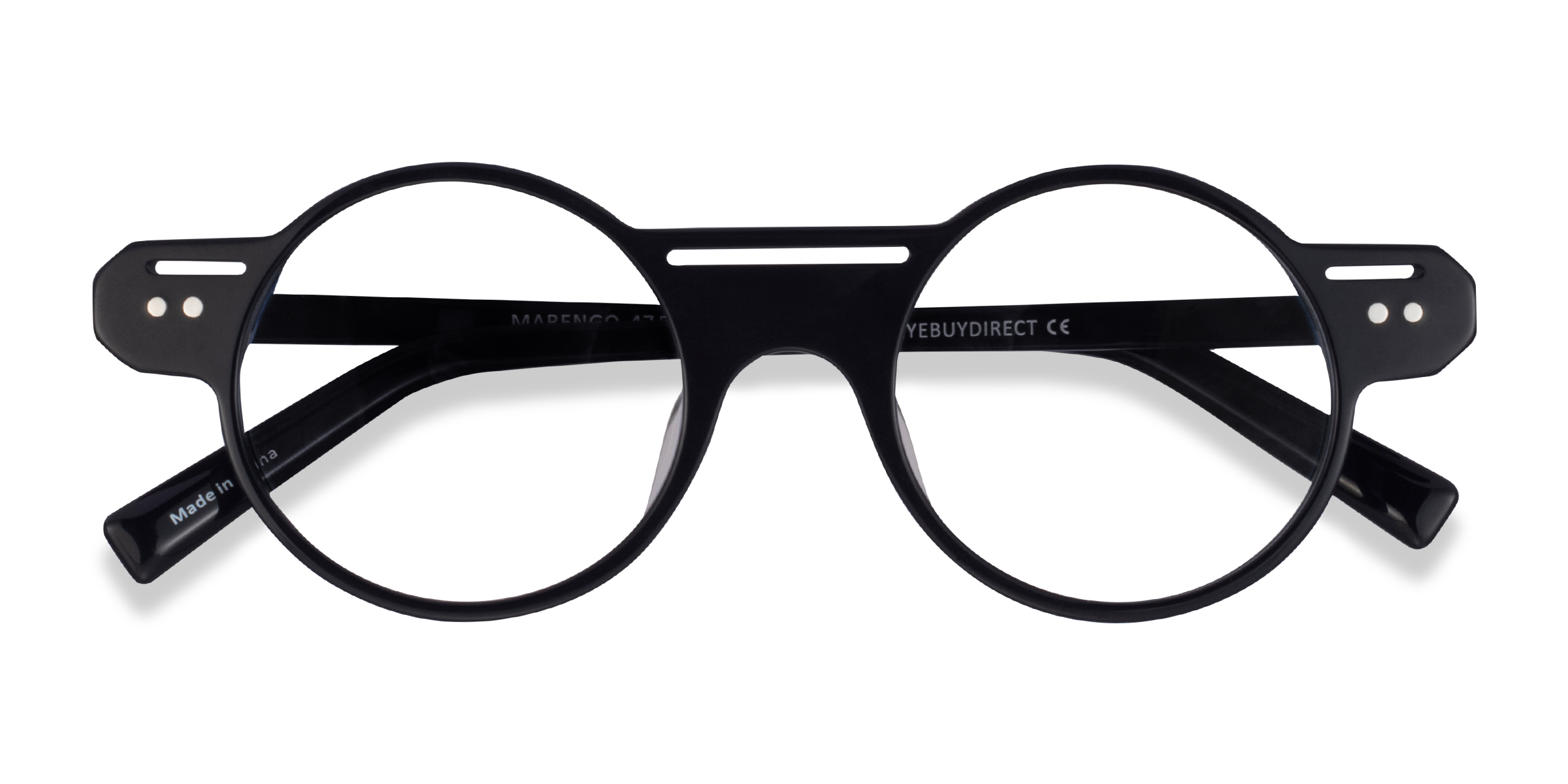 Black Marengo - Acetate Eyeglasses