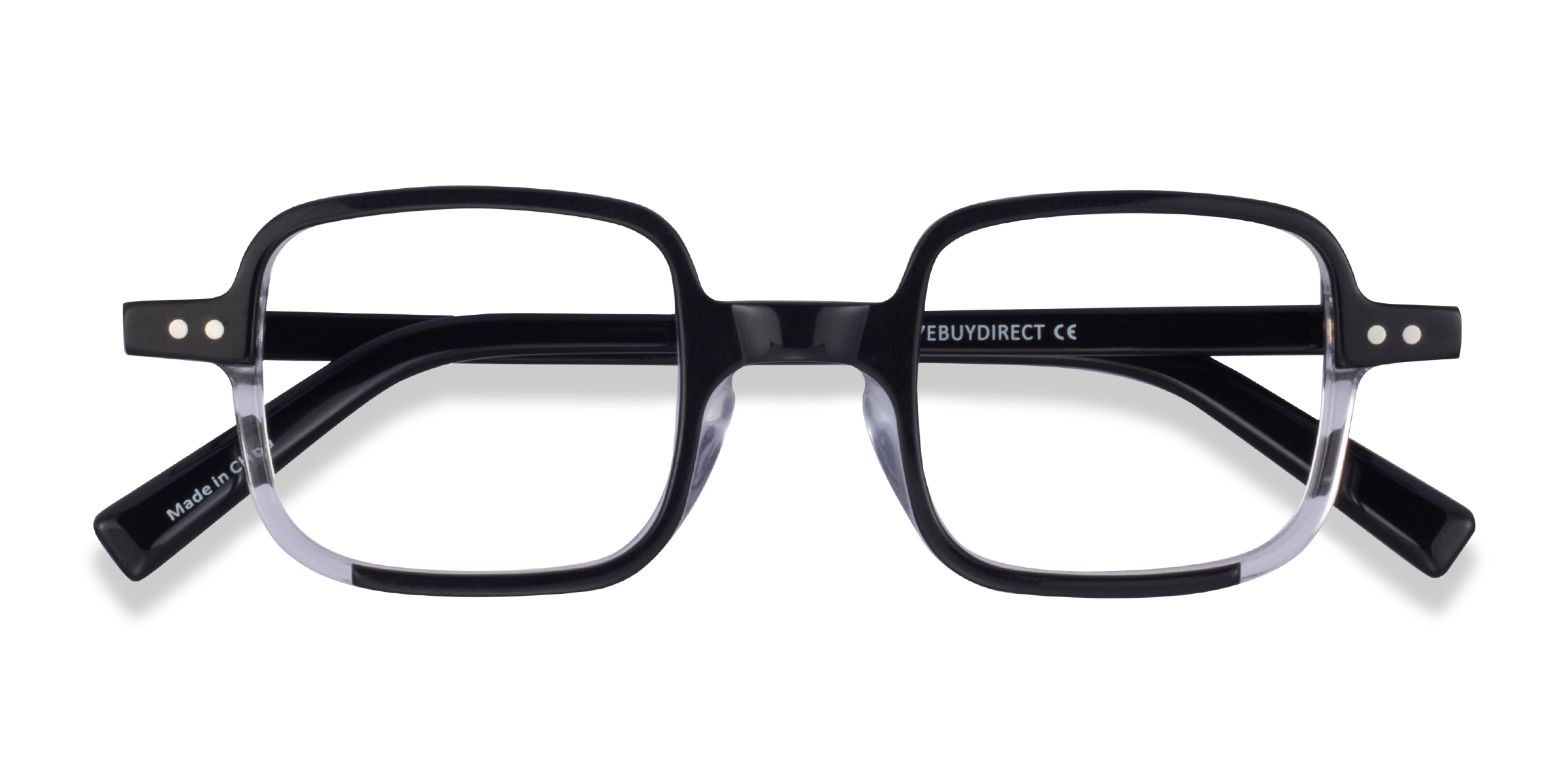 Black Clear Montrose - Acetate Eyeglasses