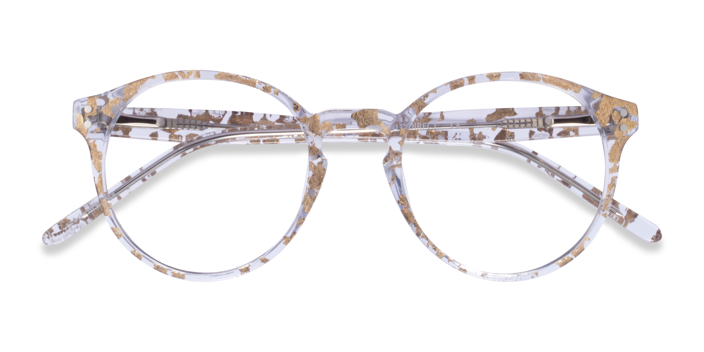 Clear Gold Enjoy - Acetate Eyeglasses