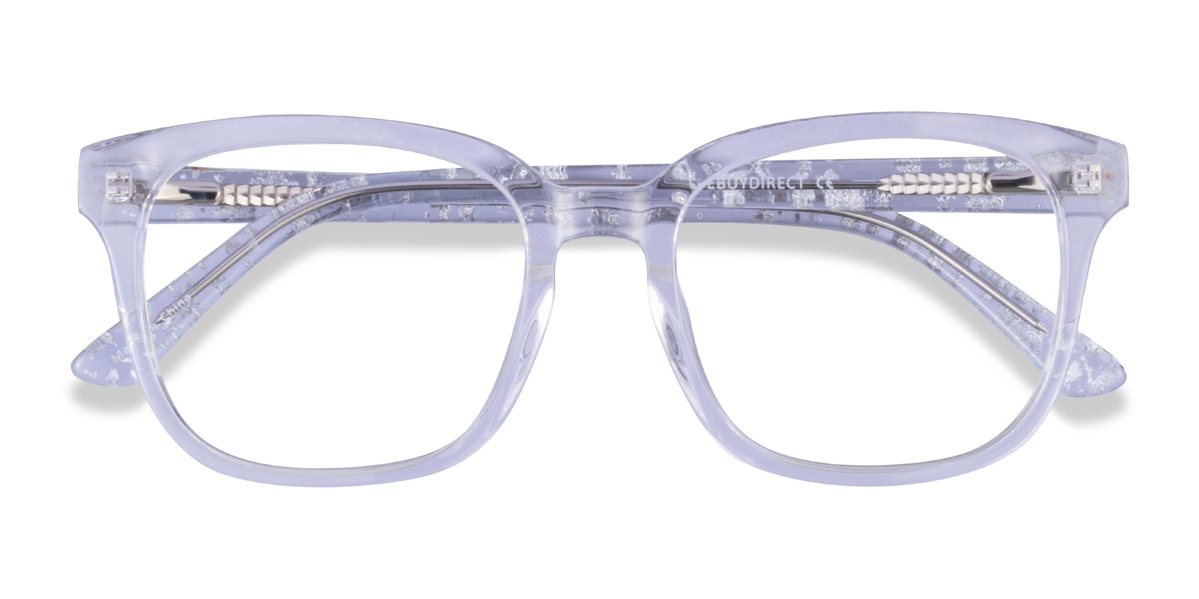 Clear Silver Zesty - Acetate Eyeglasses