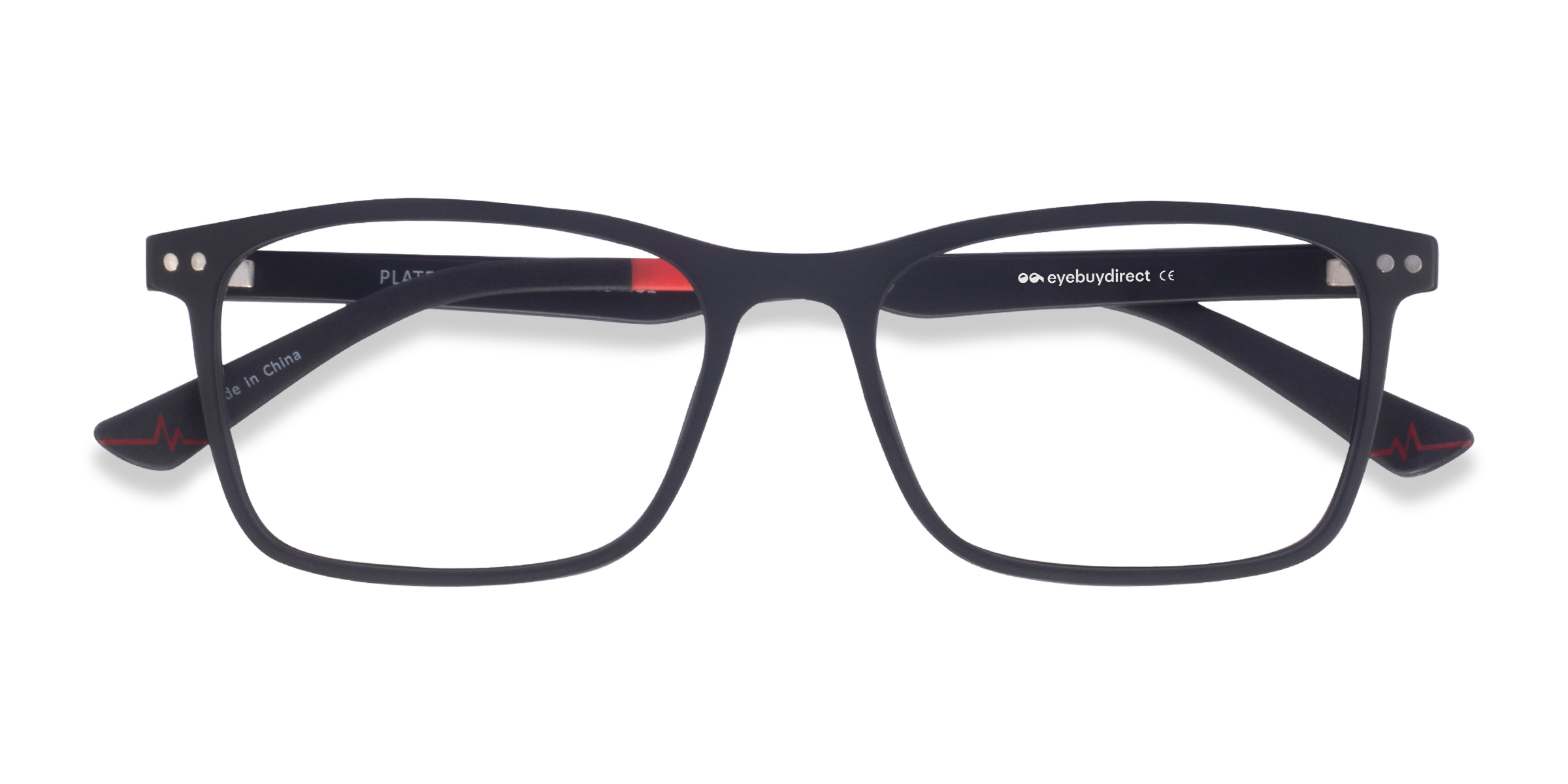 Matte Black Platform -  Plastique Lunettes de vue
