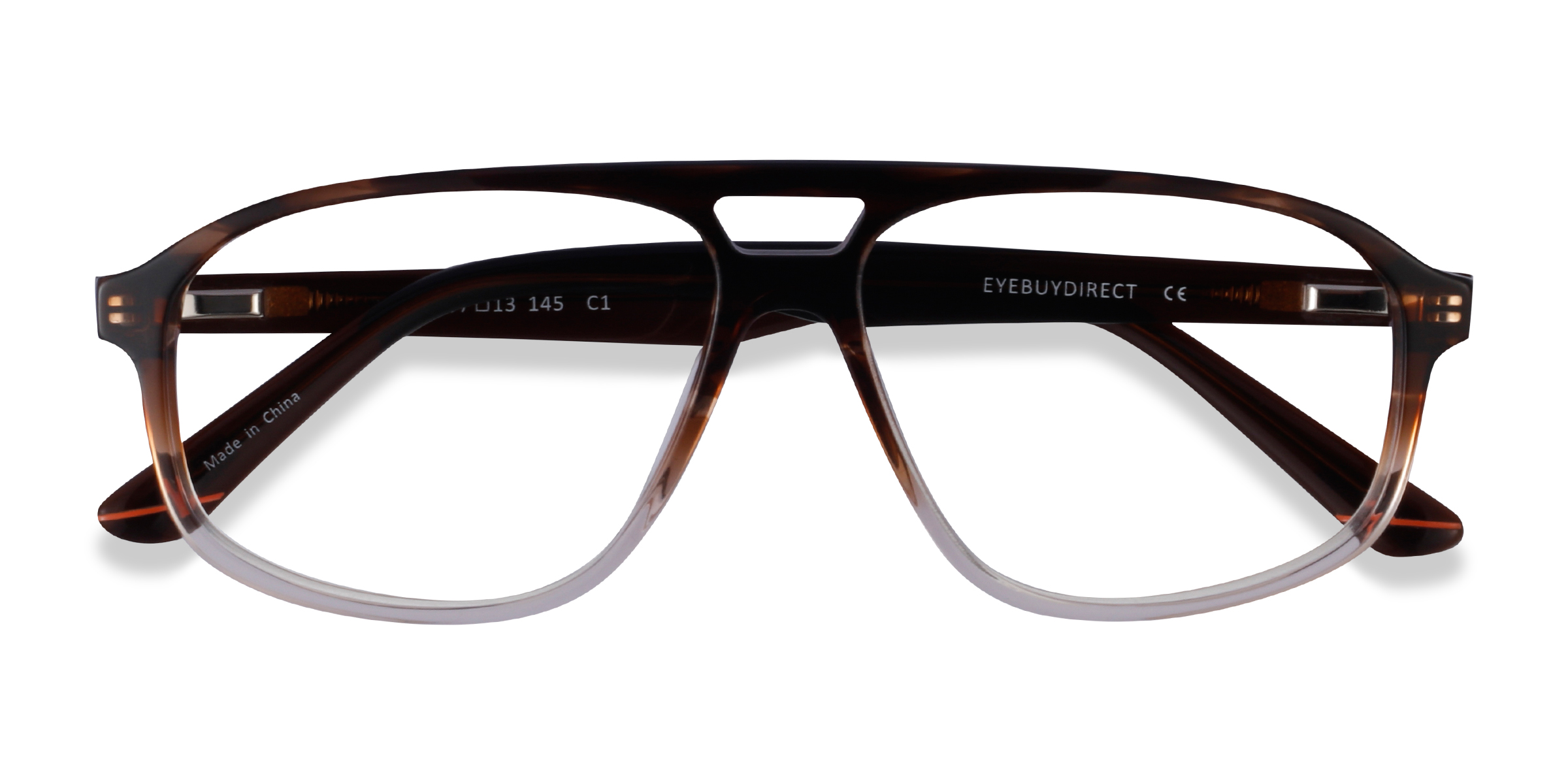 Brown Striped Volt - Acetate Eyeglasses