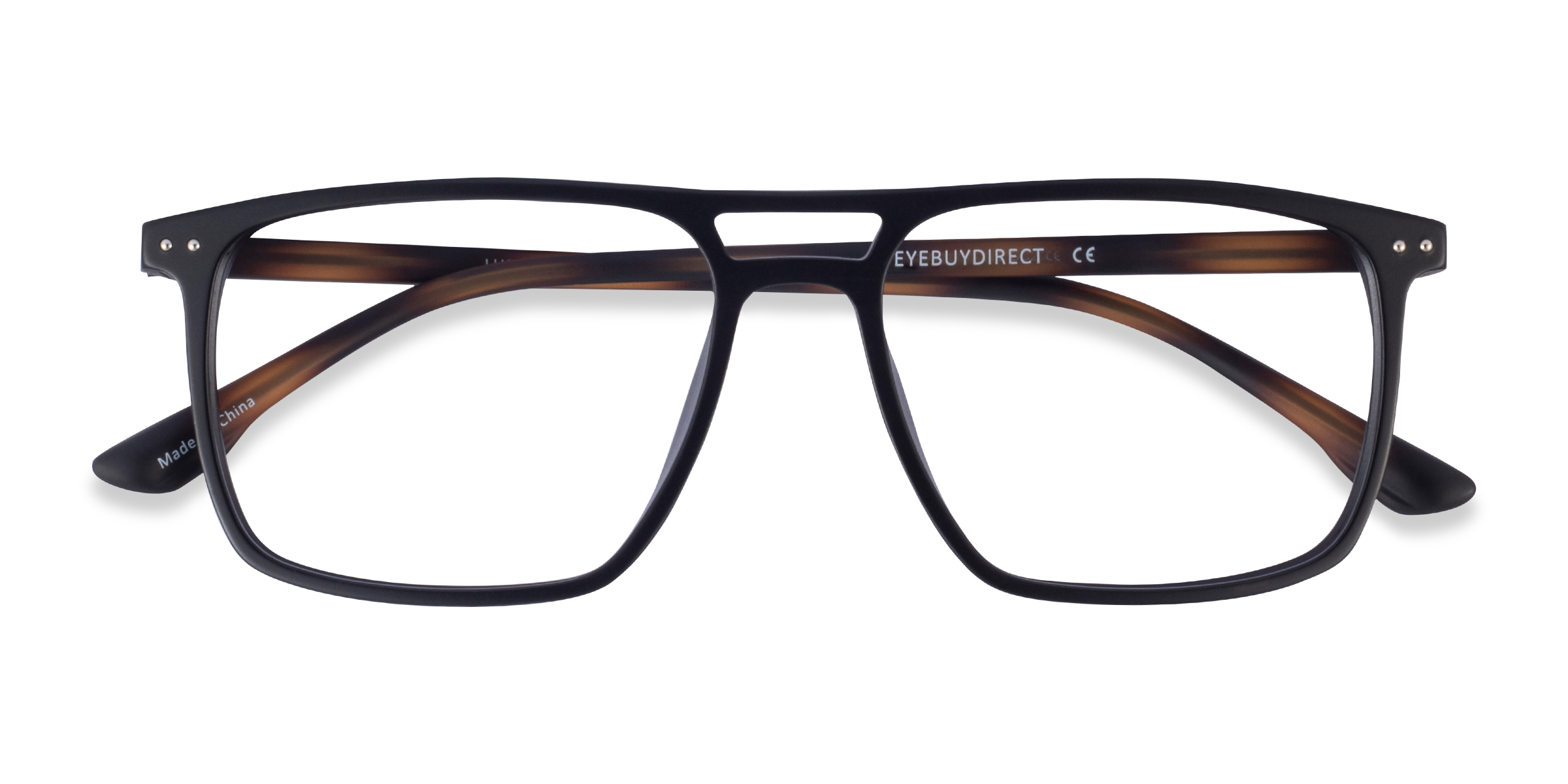 Matte Black Tortoise Hitch - Plastic Eyeglasses