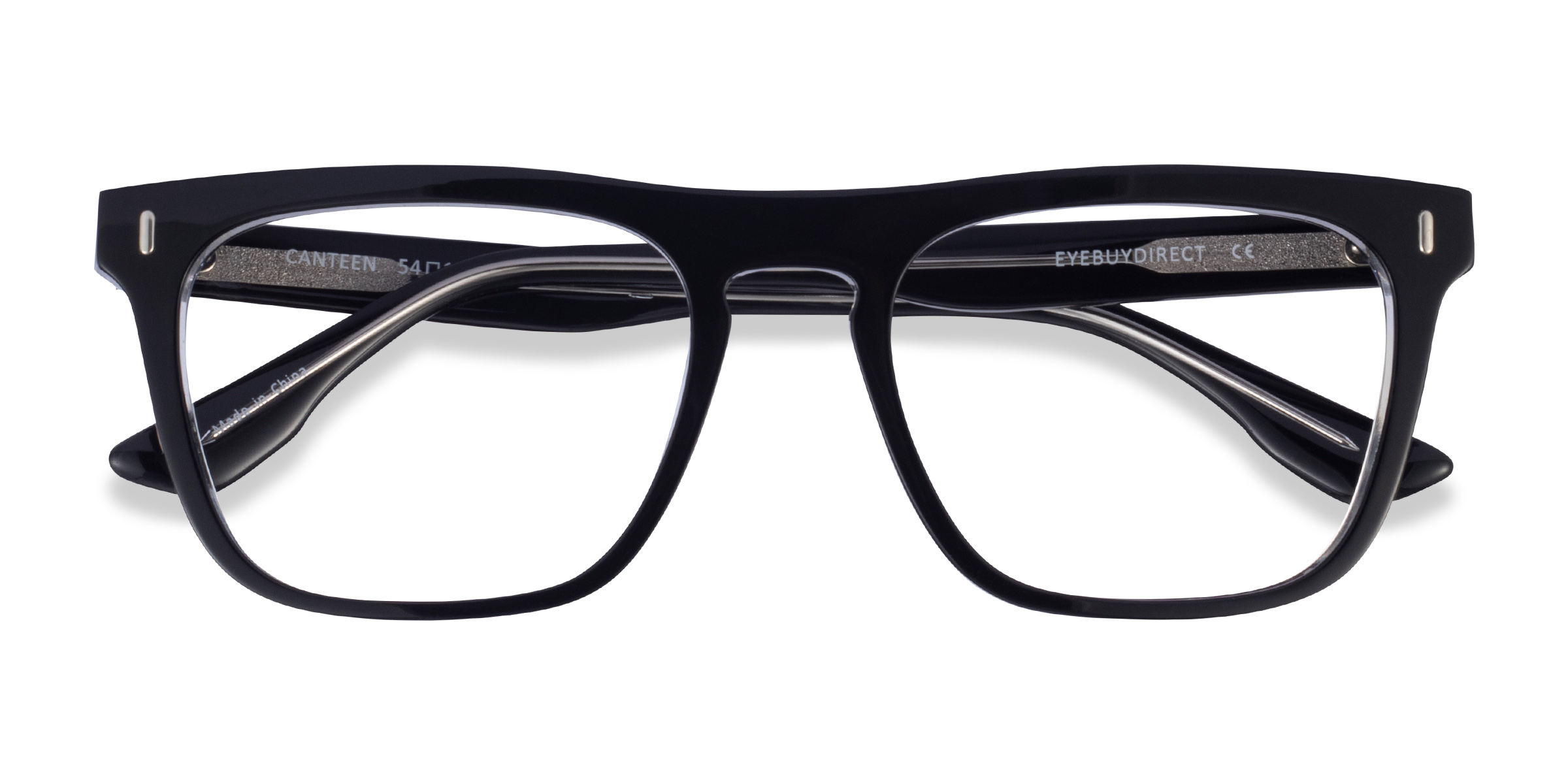 Black Clear Canteen - Acetate Eyeglasses
