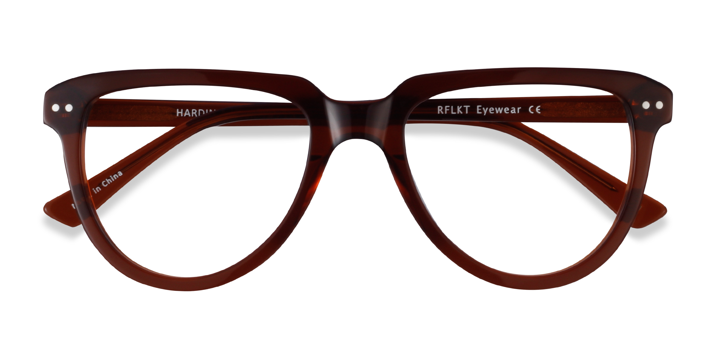 Clear Brown Hardin - Alternative-materials Eyeglasses