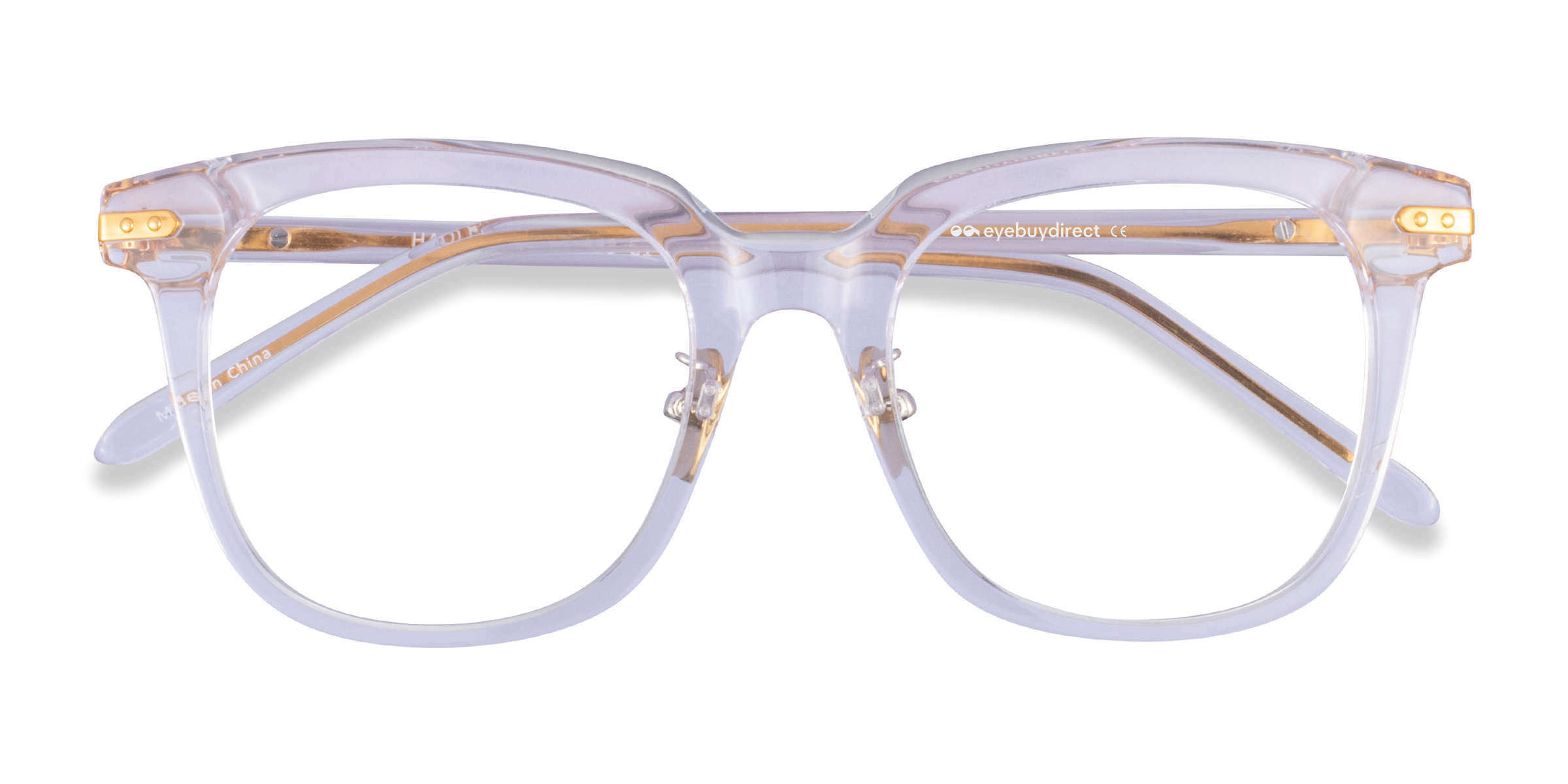 Clear Gold Hadley - Metal Eyeglasses