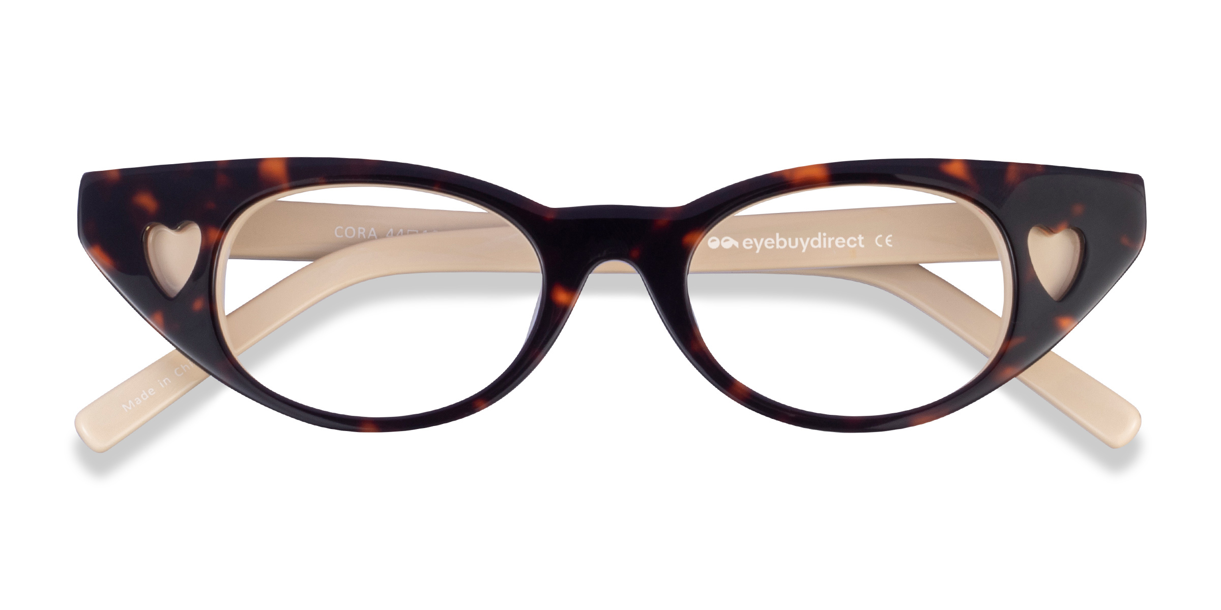 Tortoise Beige Cora - Acetate Eyeglasses
