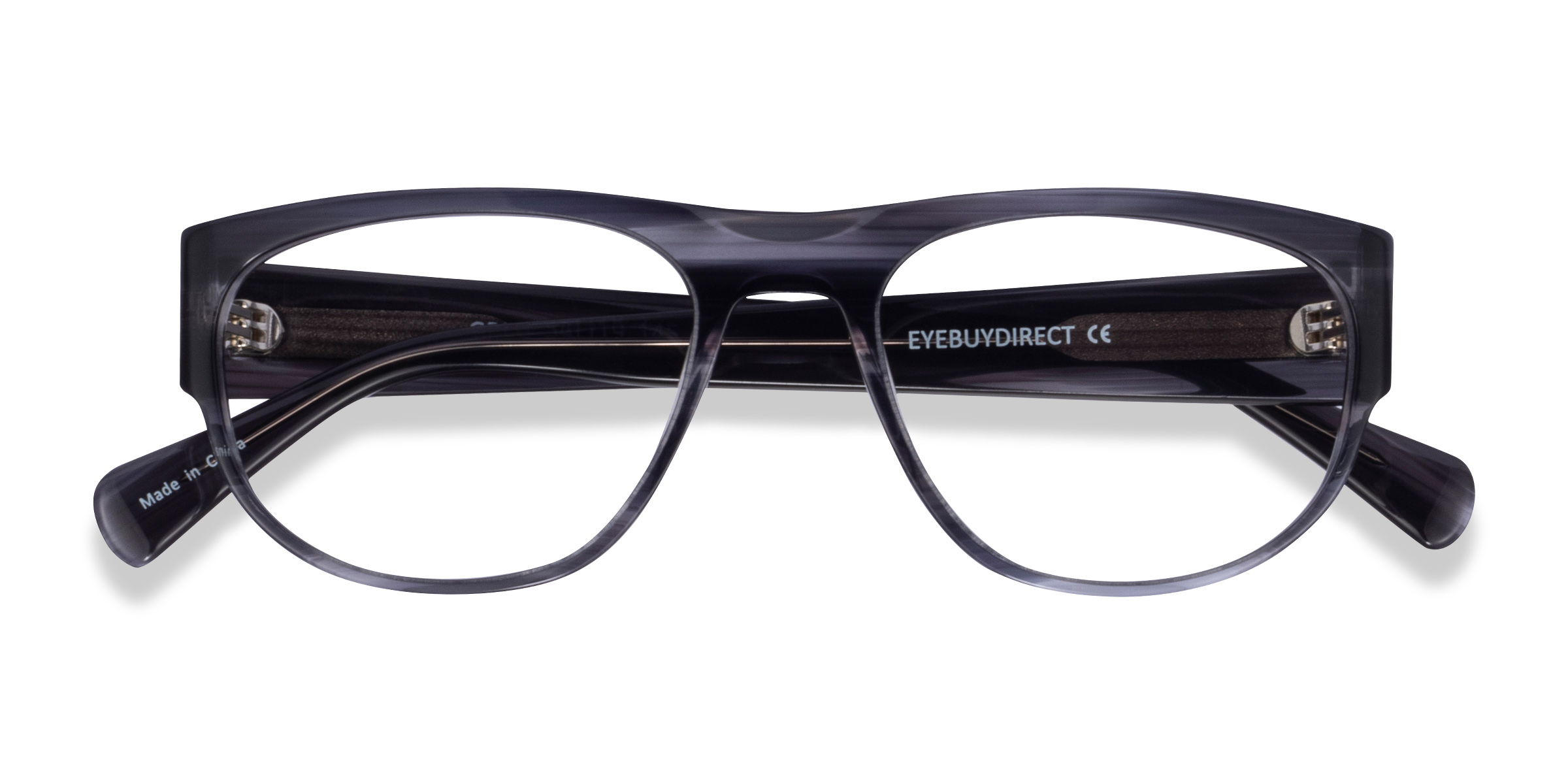 Blue Striped Greg - Acetate Eyeglasses