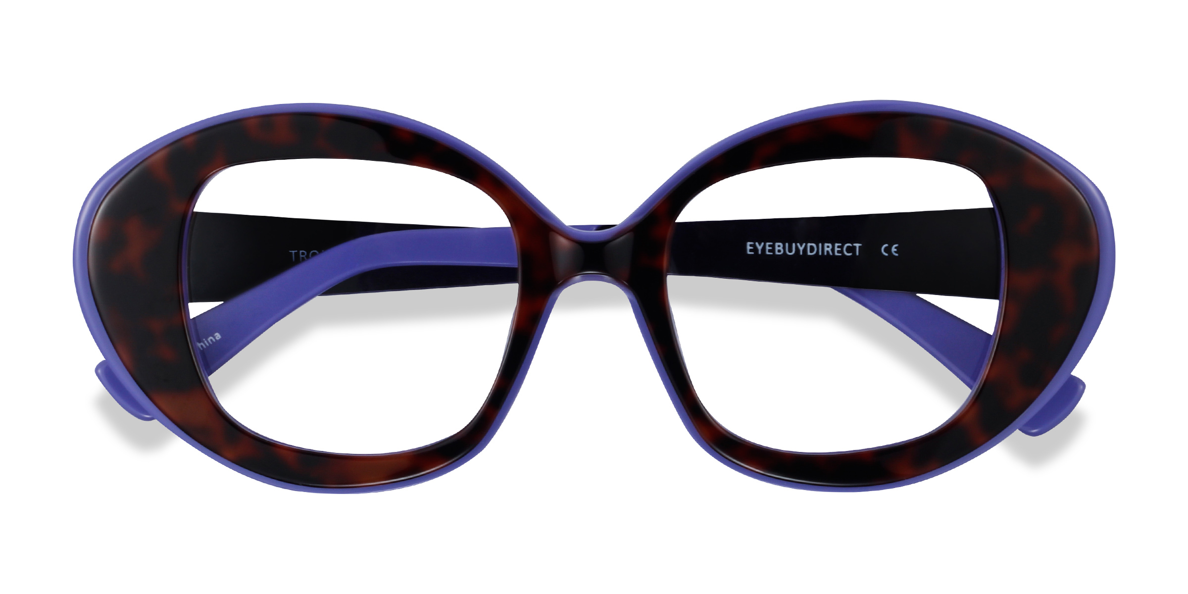 Tortoise Purple Troupe - Metal Eyeglasses