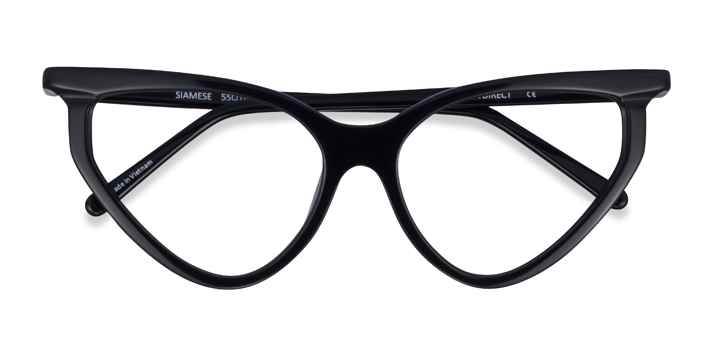 Black Siamese - Acetate Eyeglasses