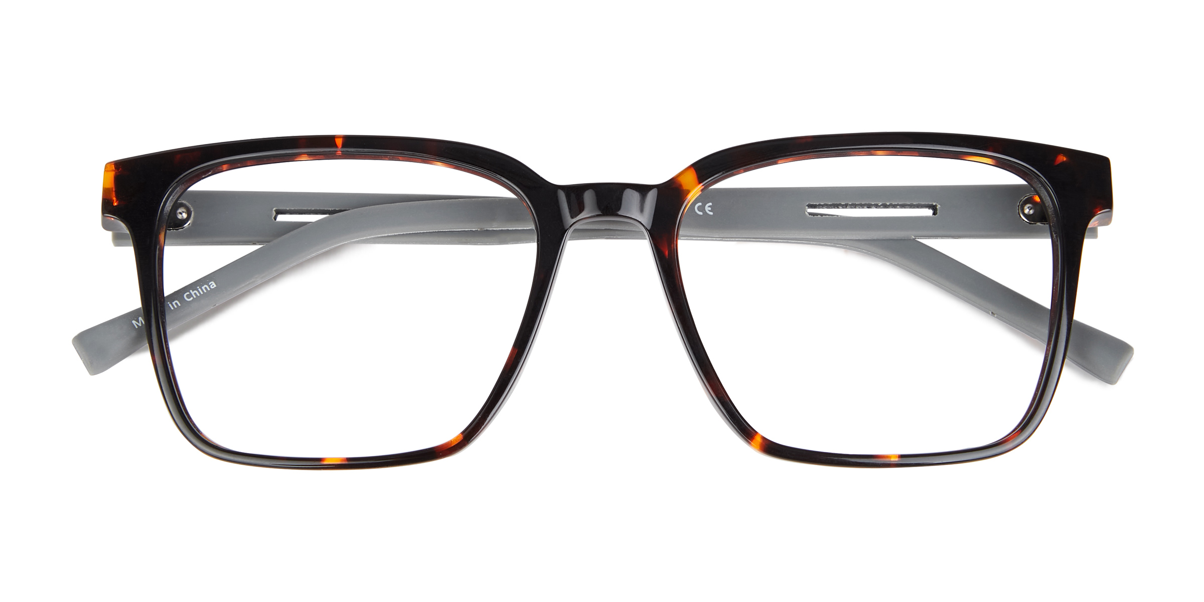 Tortoise Gray Mod - Acetate Eyeglasses