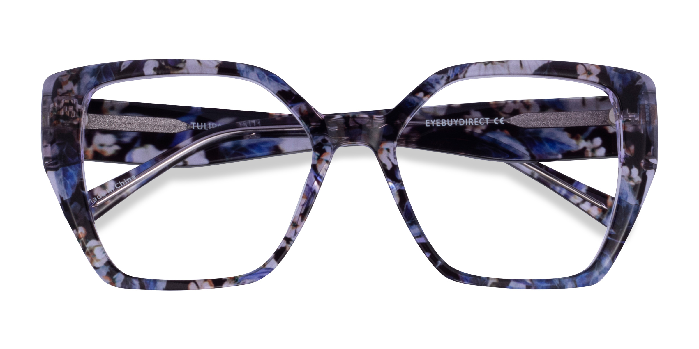 Purple Floral Tulipa - Acetate Eyeglasses