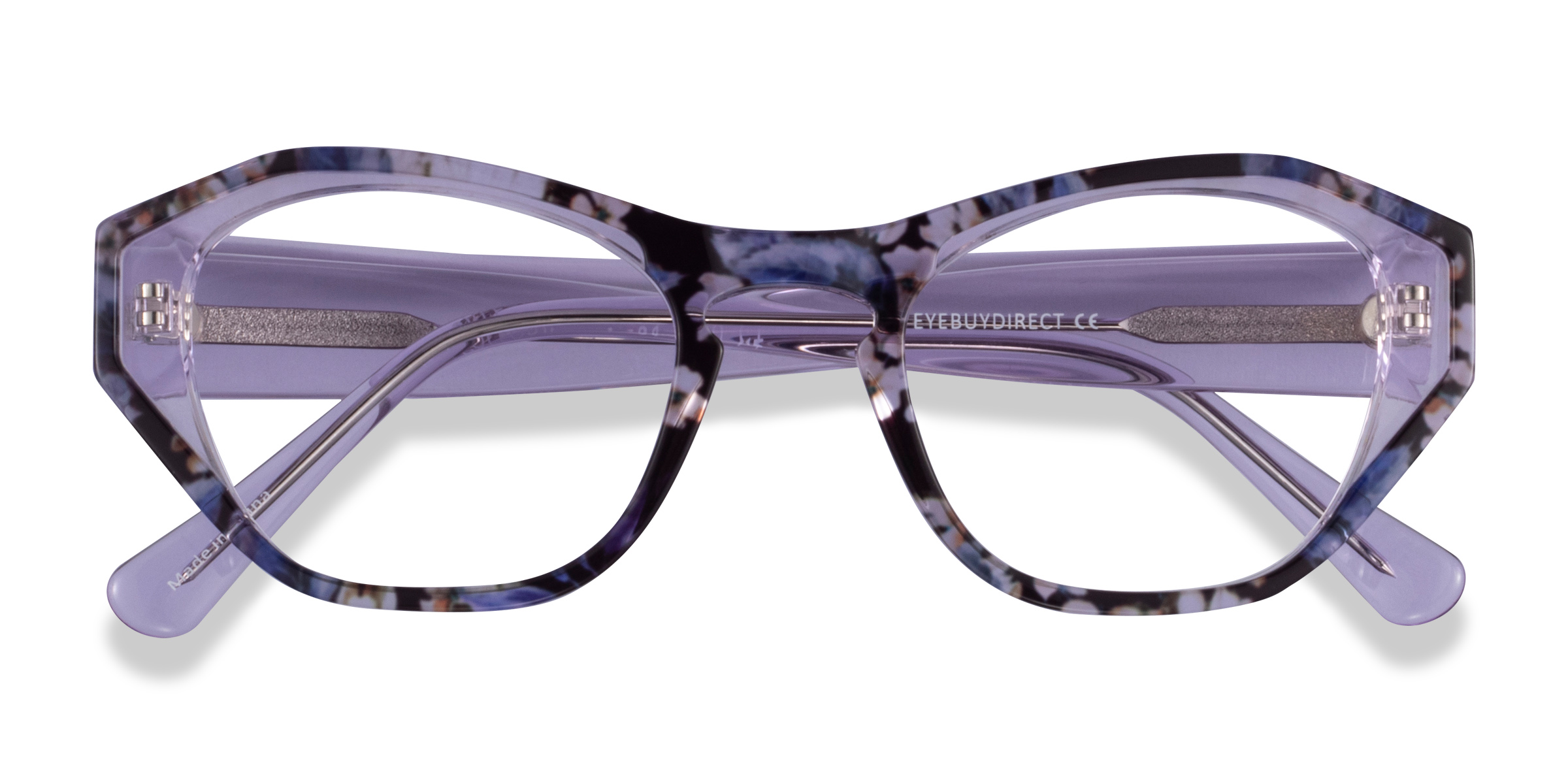 Purple Floral Daffodil -  Acetate Eyeglasses