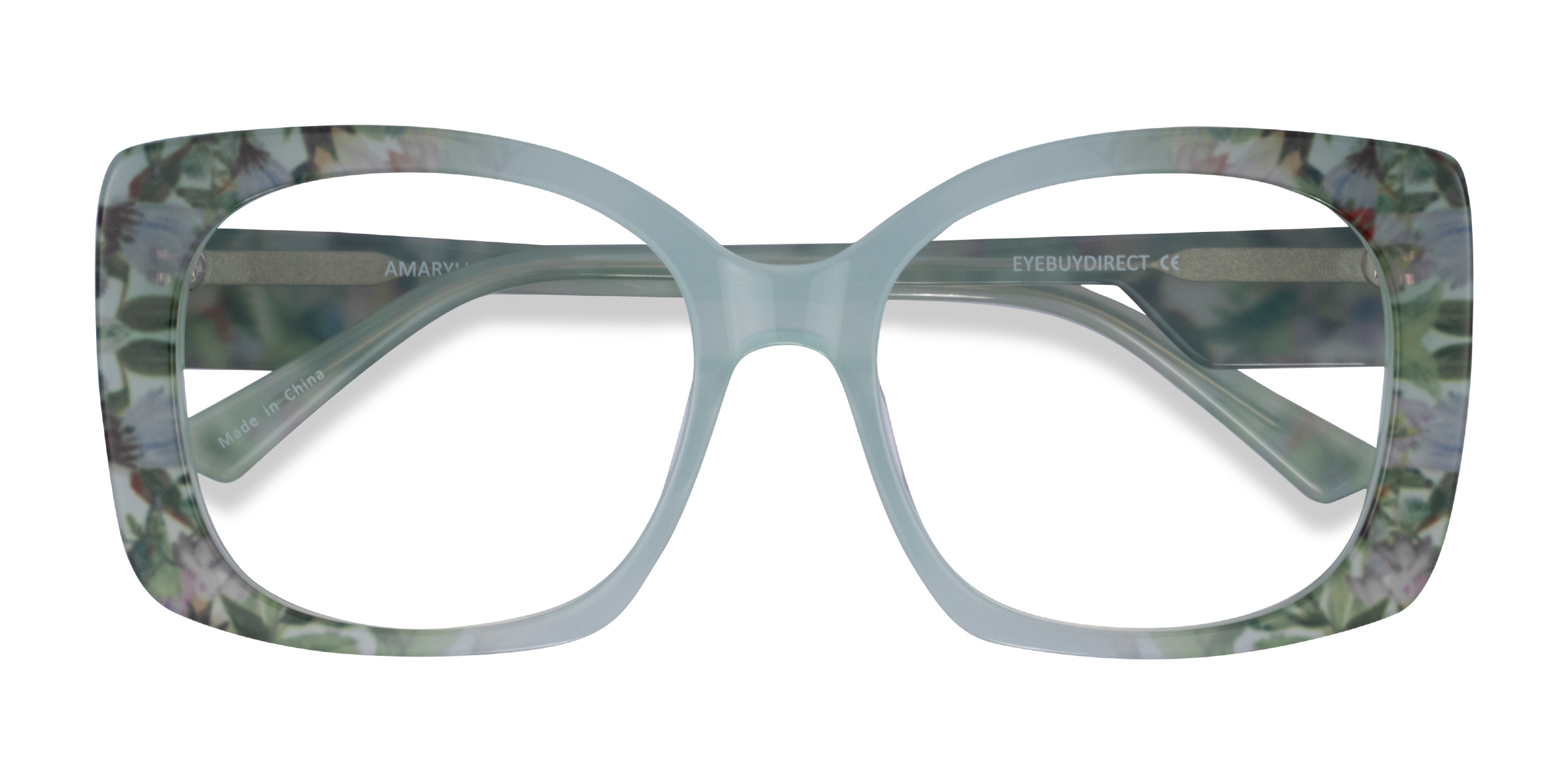 Green Floral Green Amaryllis - Acetate Eyeglasses