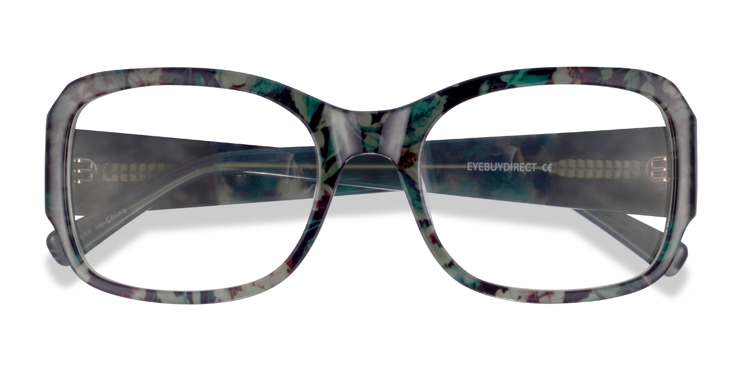 Green Floral Viola - Acetate Eyeglasses