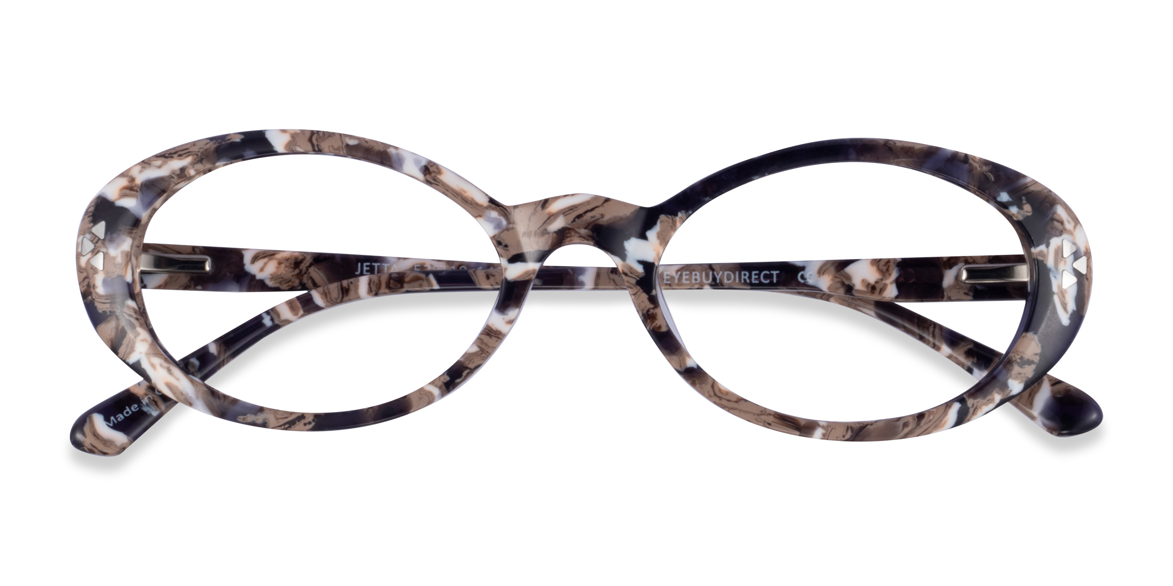 Brown Gold Floral Jetta - Acetate Eyeglasses