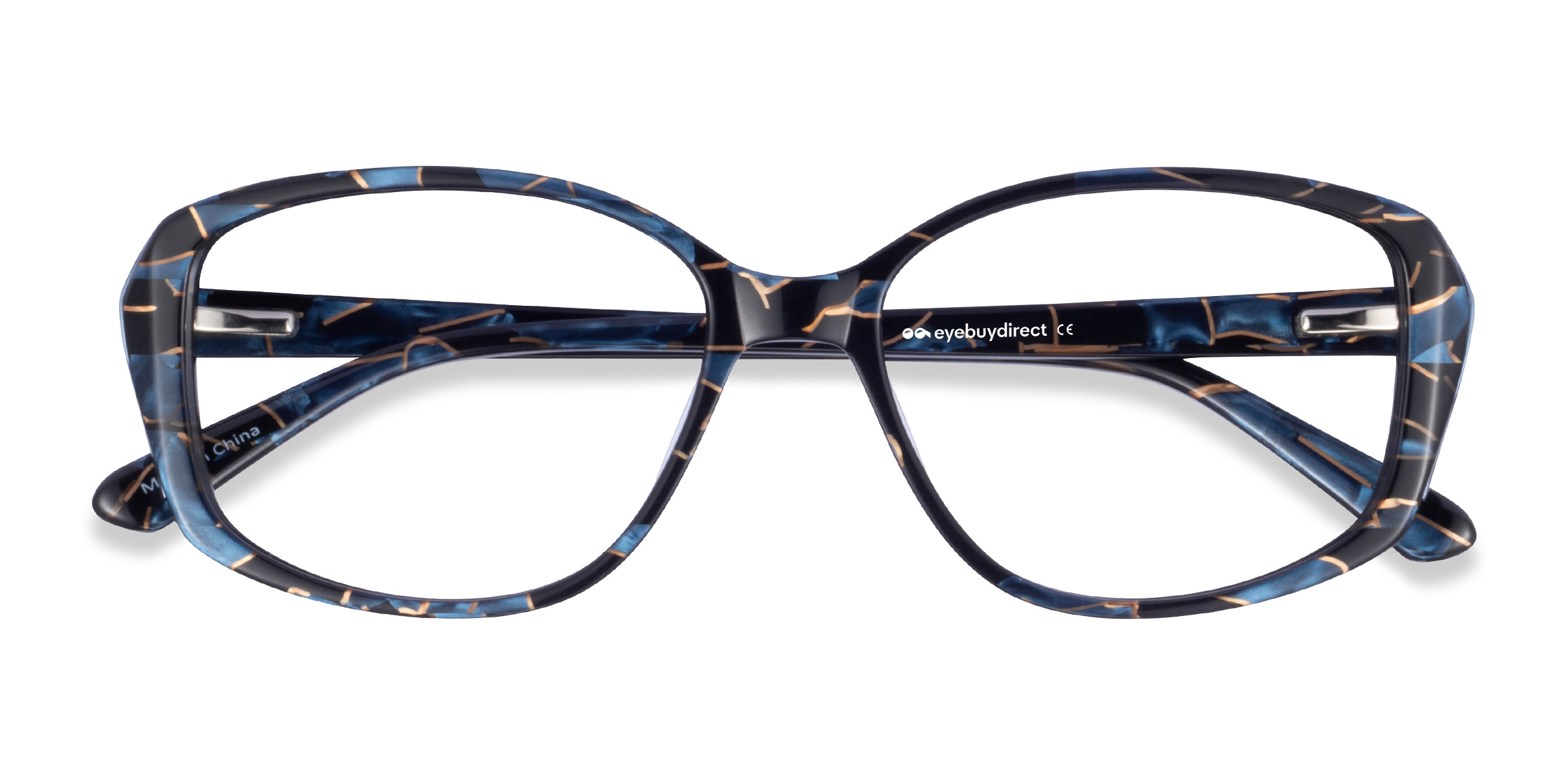 Blue Floral Freya - Acetate Eyeglasses