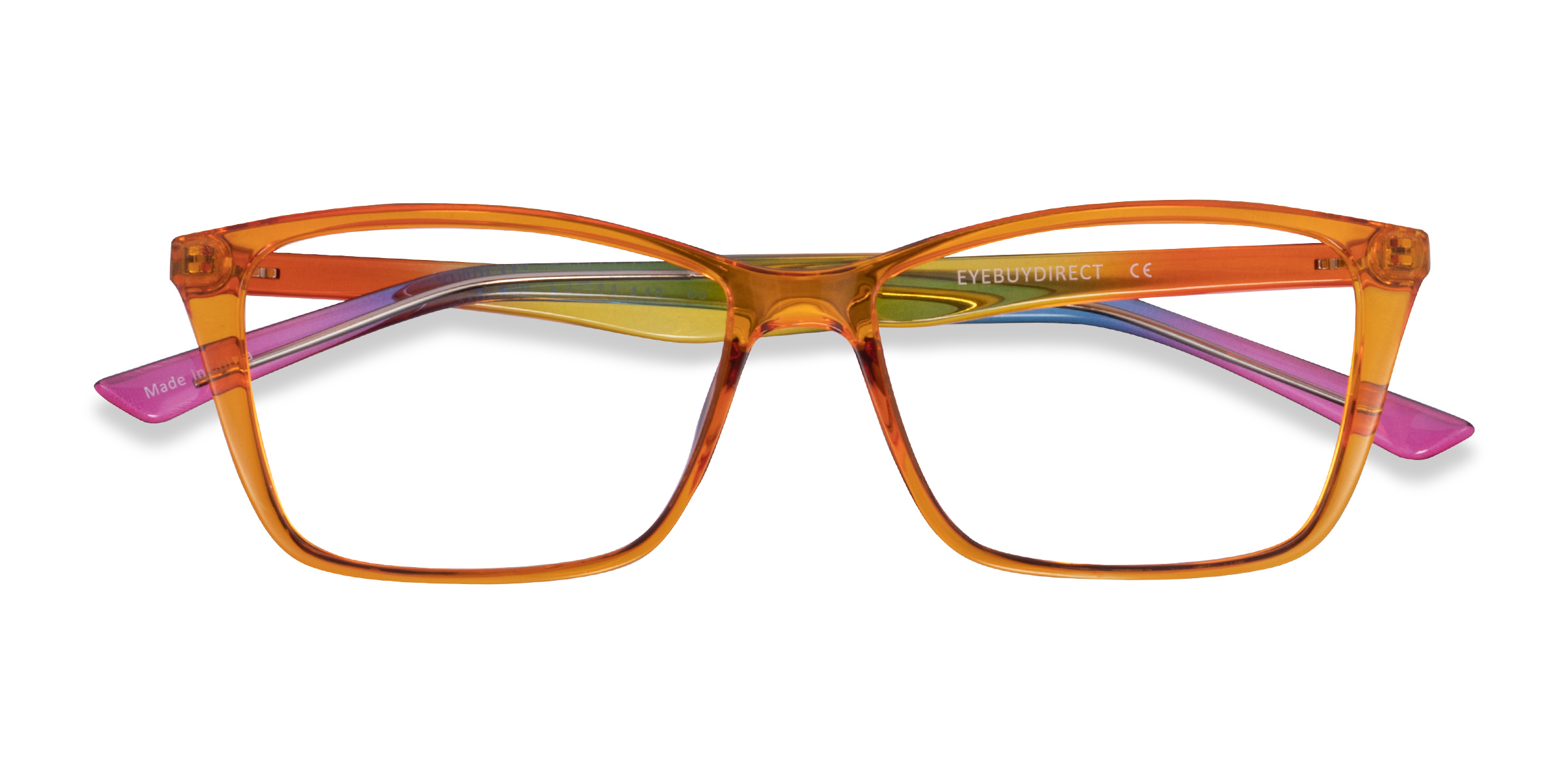Orange Rainbow Sunbeam - Plastic Eyeglasses