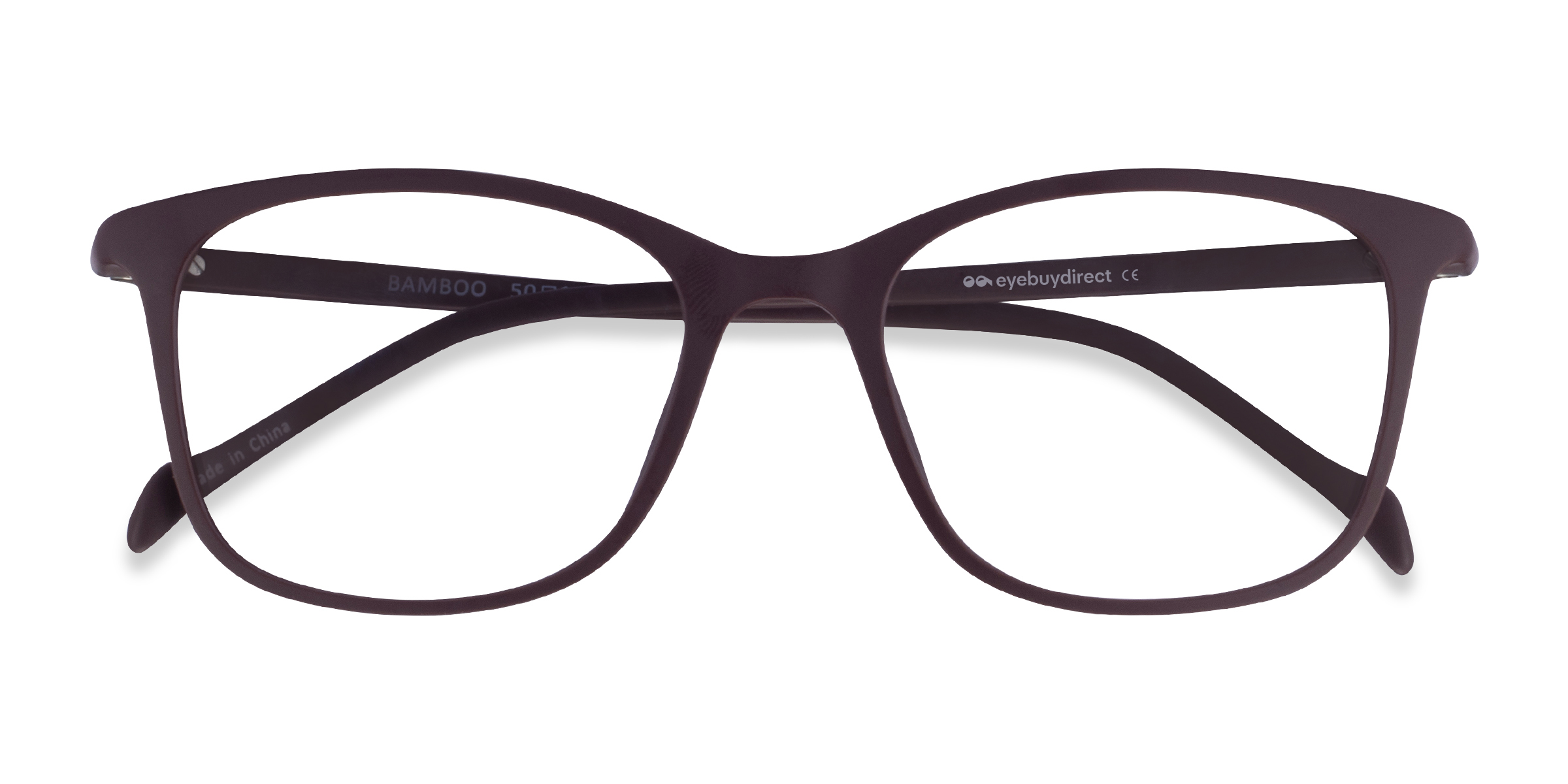 Dark Brown Bamboo - Plastic Eyeglasses