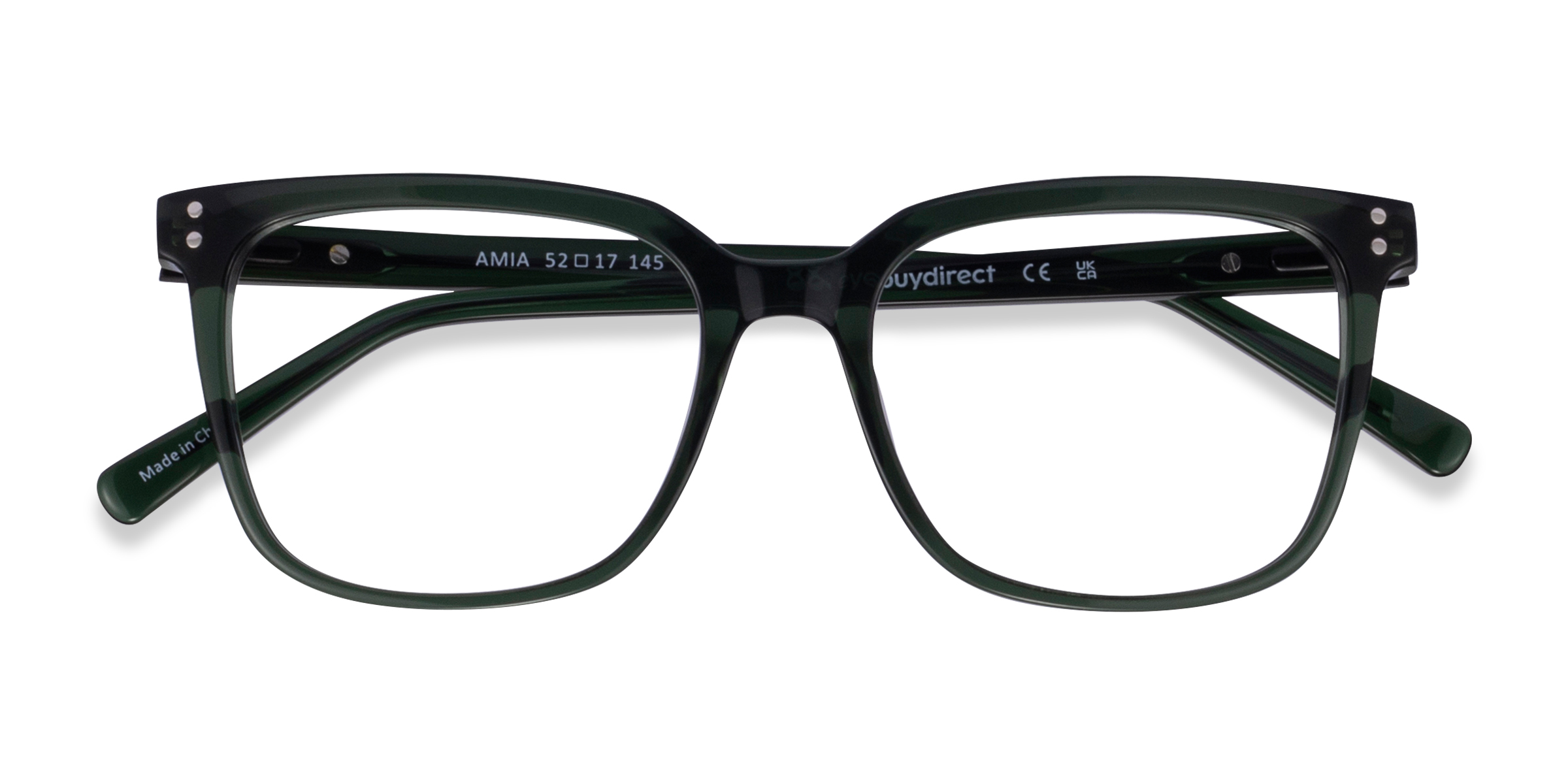 Crystal Green Amia - Acetate Eyeglasses