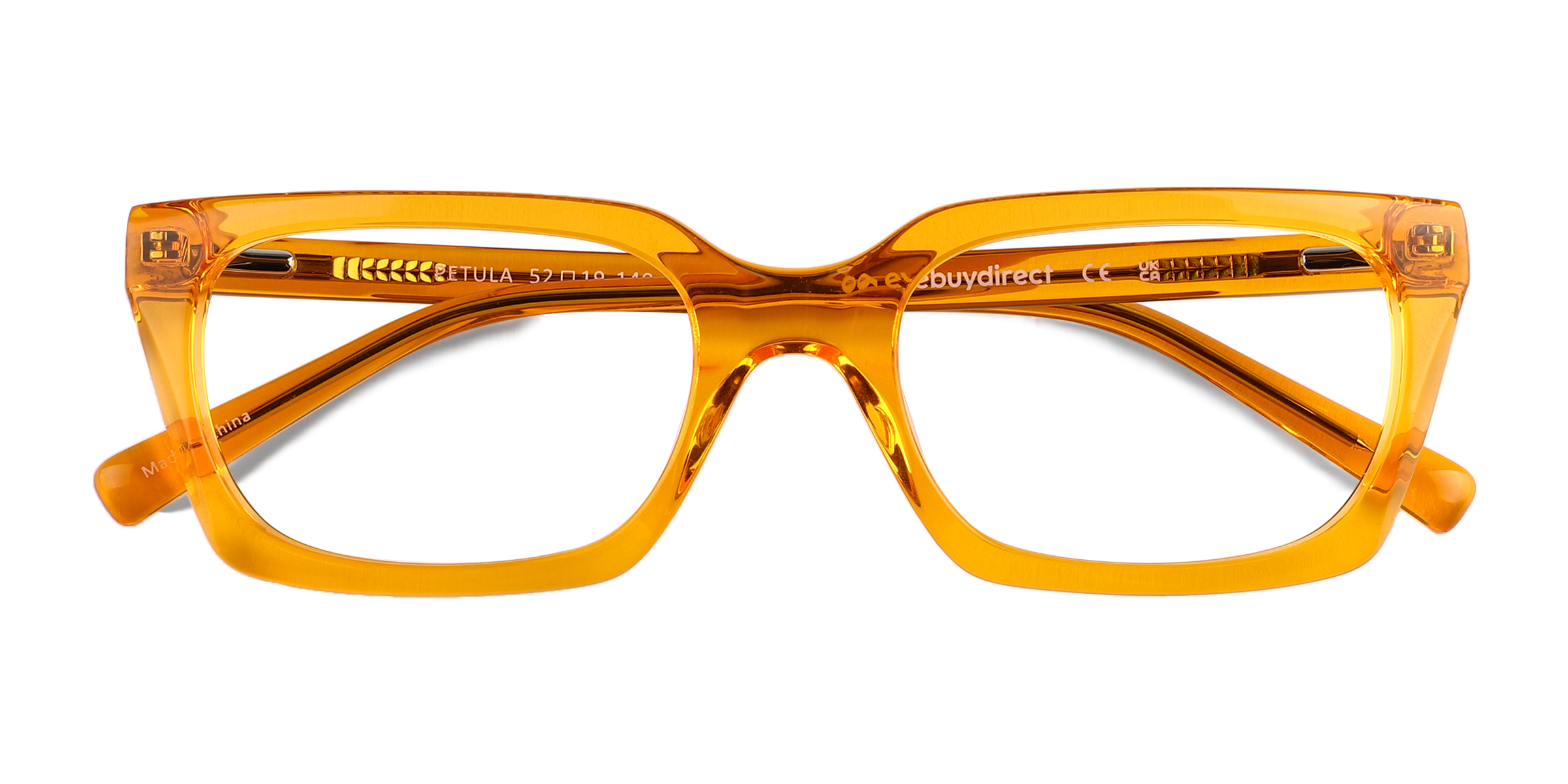 Crystal Orange Petula -  Acetate Eyeglasses