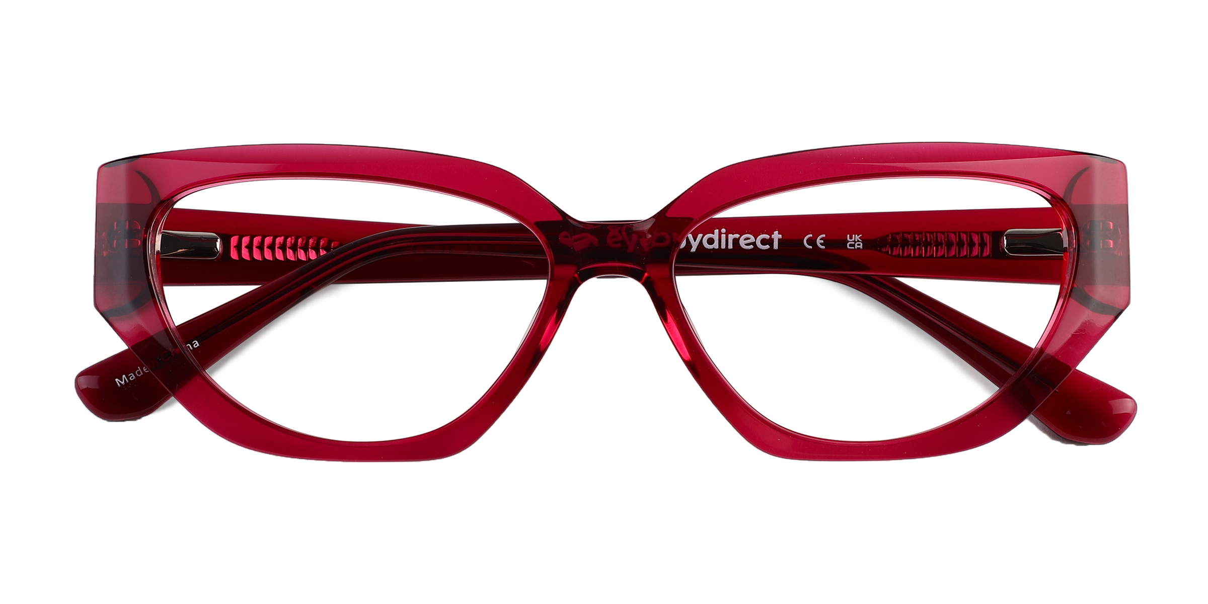 Crystal Dark Pink Faye - Acetate Eyeglasses